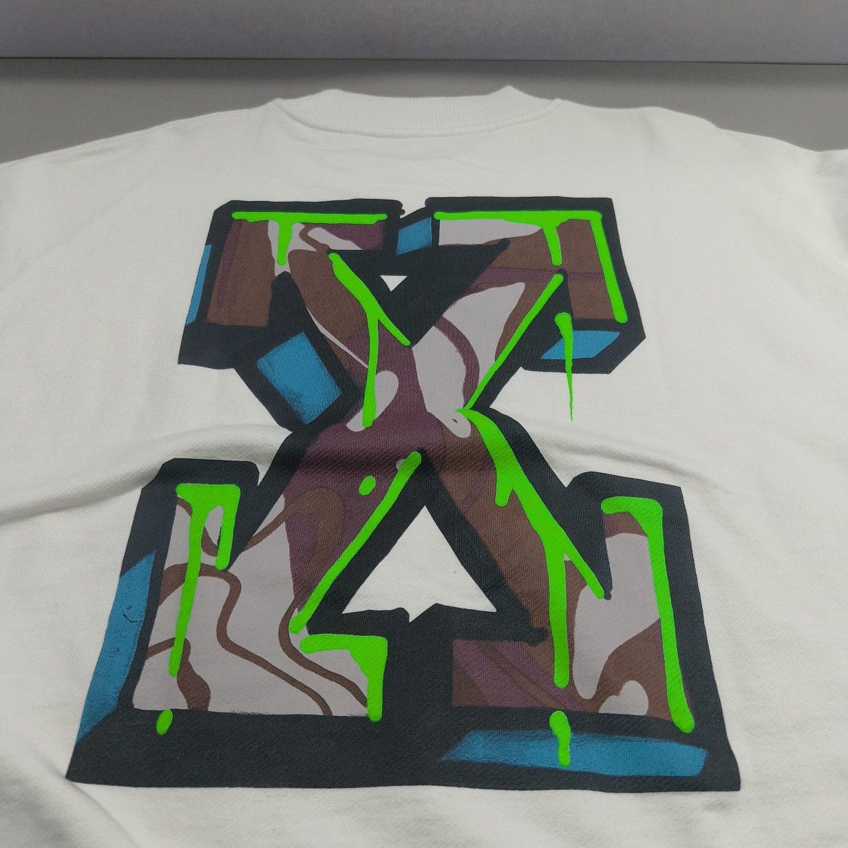 Off-White OFF-WHITE Graffiti Logo Sweatshirt Size L Size US L / EU 52-54 / 3 - 6 Thumbnail