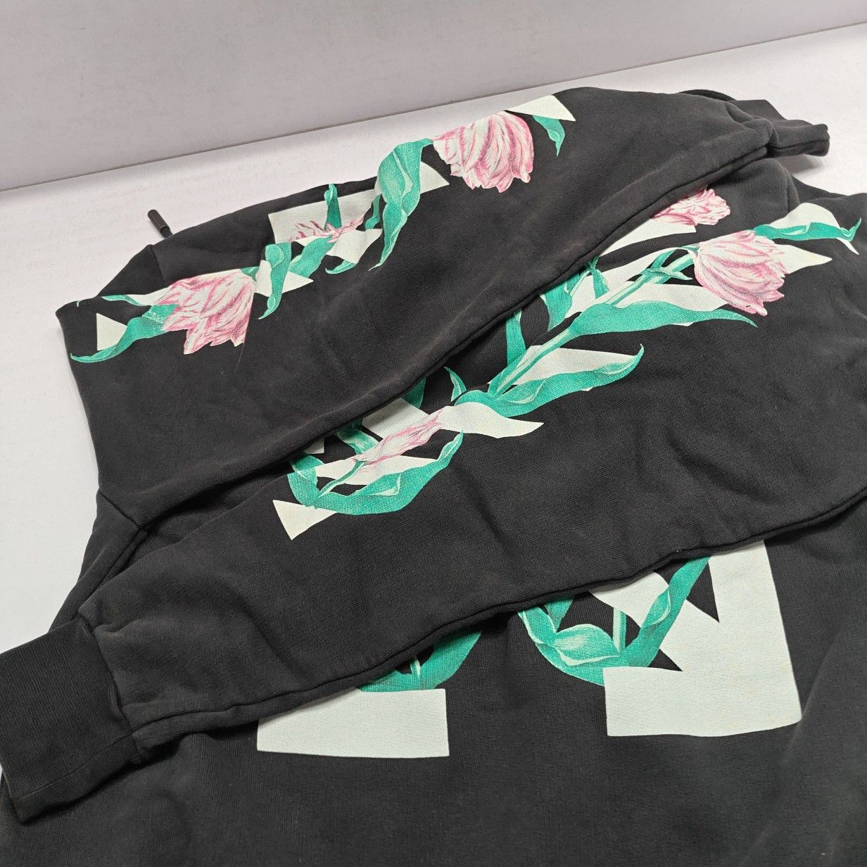 Off-White Off-White Floral Print Hoodie Size XXS Size XXS / US 00 / IT 34 - 18 Thumbnail