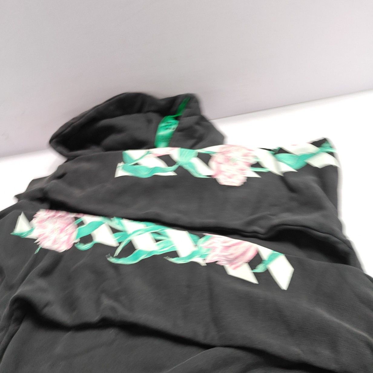 Off-White Off-White Floral Print Hoodie Size XXS Size XXS / US 00 / IT 34 - 14 Thumbnail