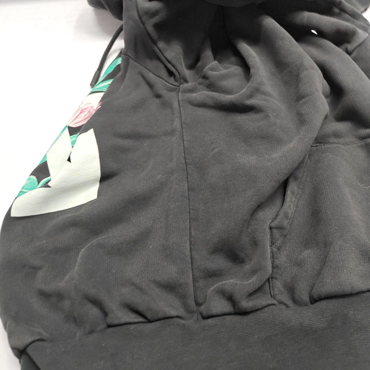 Off-White Off-White Floral Print Hoodie Size XXS Size XXS / US 00 / IT 34 - 15 Thumbnail