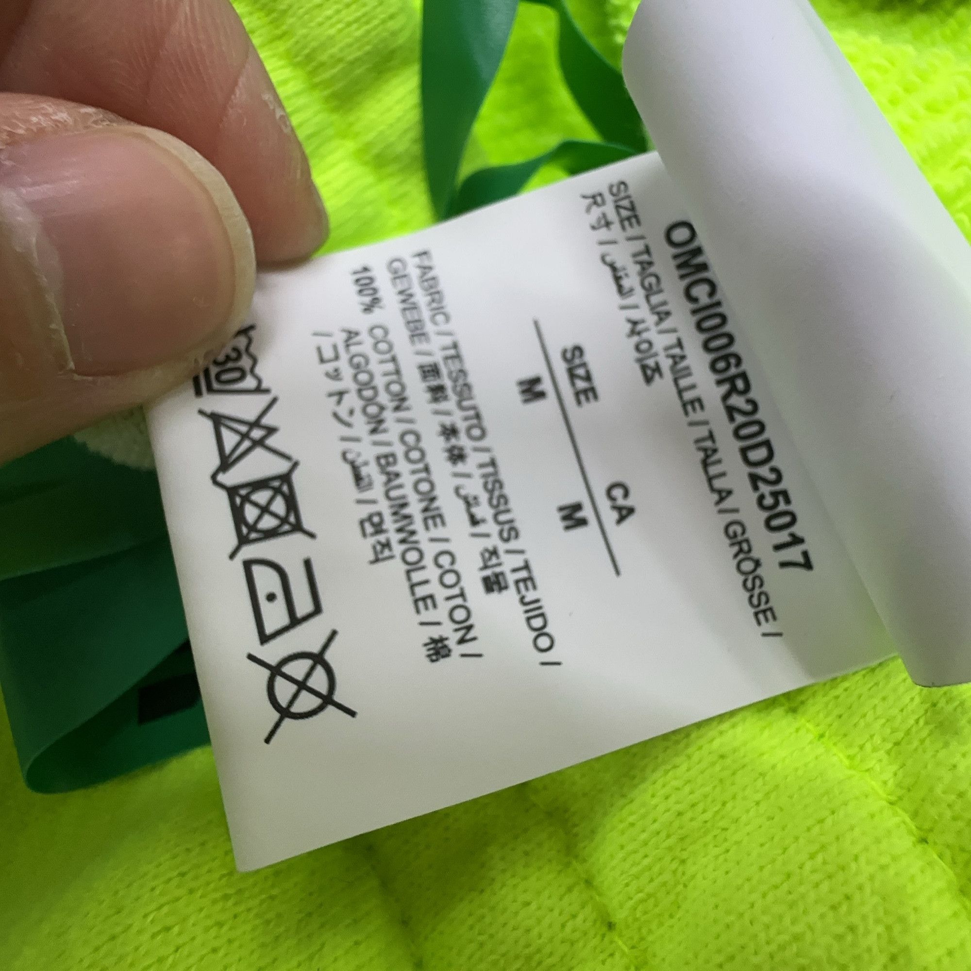 Off-White Off-White Neon Green Sweatshorts Size M Size US 32 / EU 48 - 3 Thumbnail