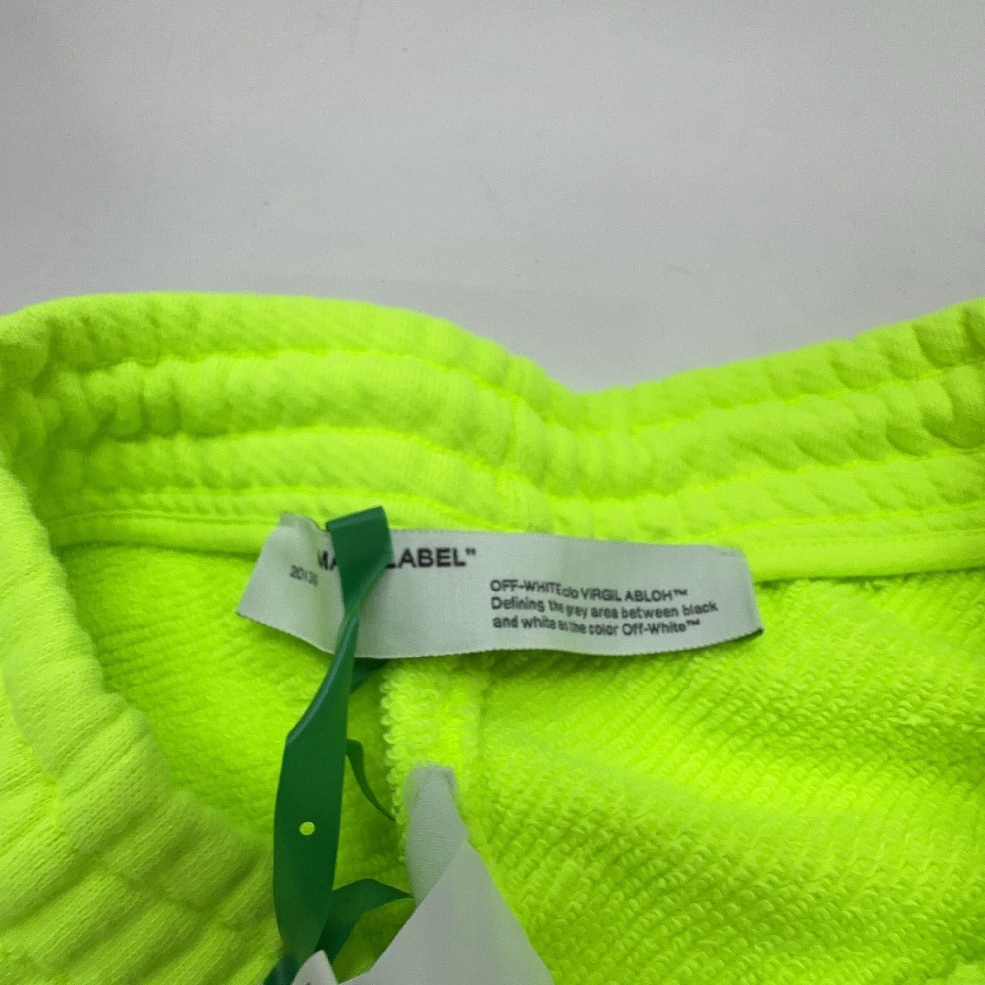 Off-White Off-White Neon Green Sweatshorts Size M Size US 32 / EU 48 - 4 Thumbnail