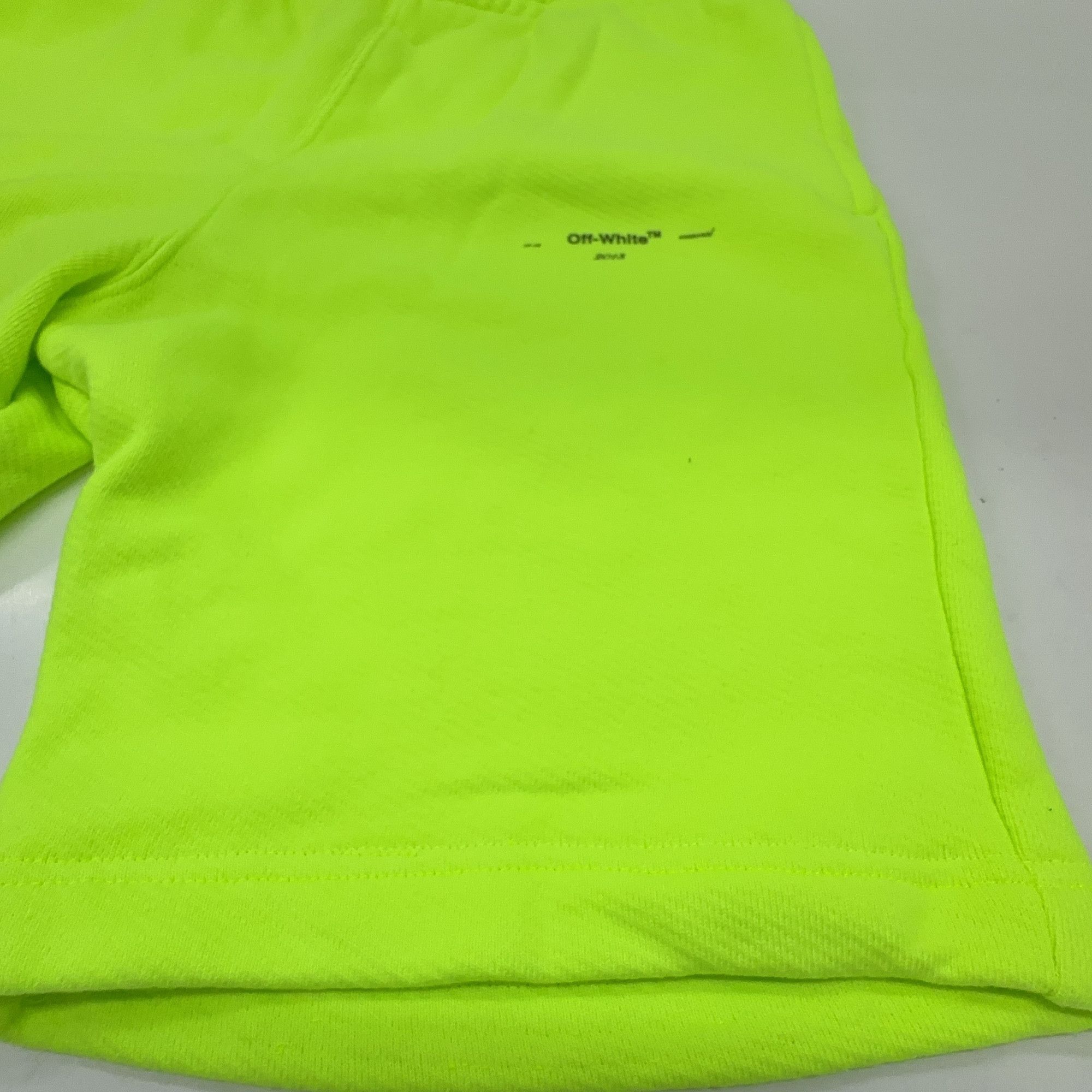 Off-White Off-White Neon Green Sweatshorts Size M Size US 32 / EU 48 - 7 Thumbnail