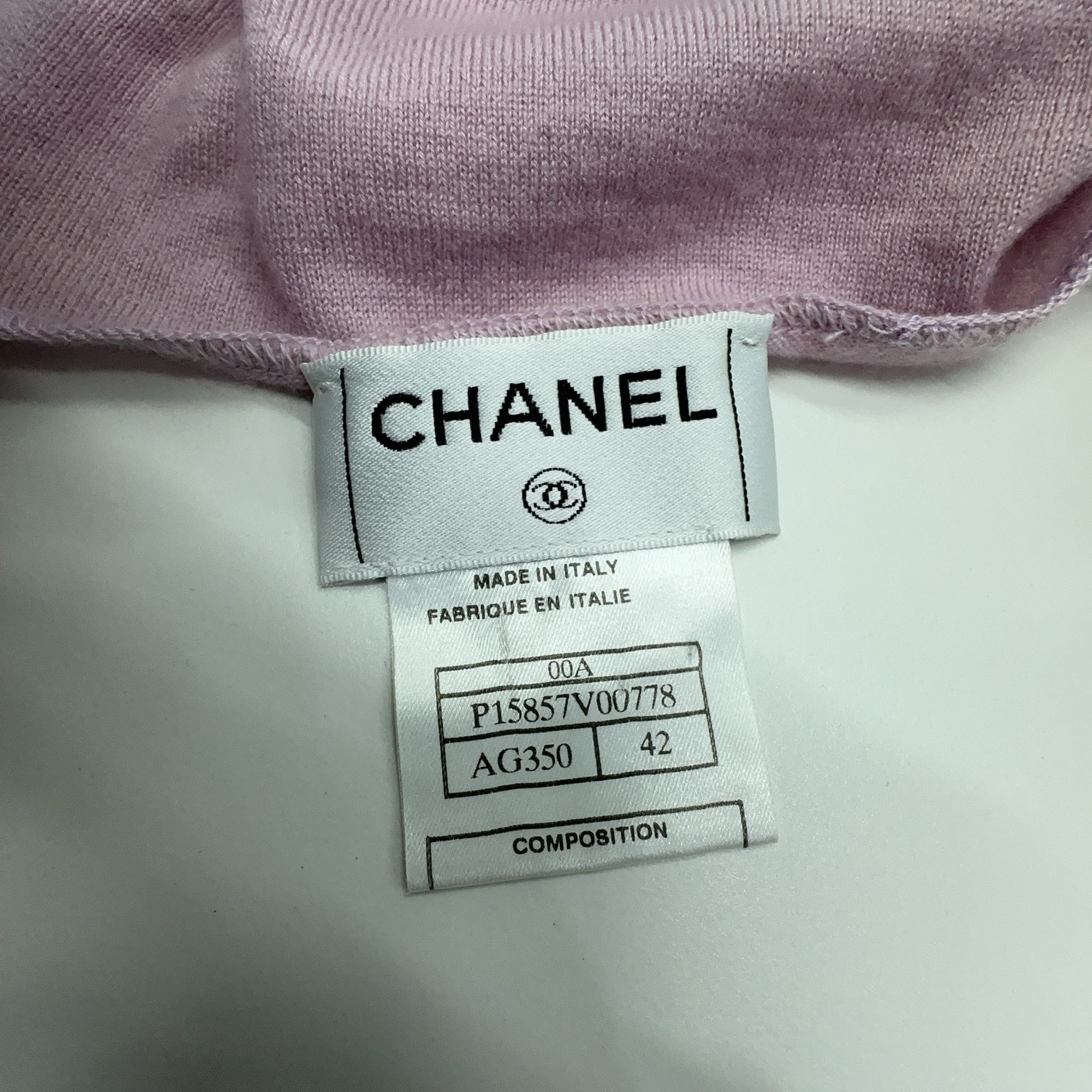 Chanel Chanel Cashmere Sweater Purple Size 42 Size M / US 6-8 / IT 42-44 - 3 Thumbnail