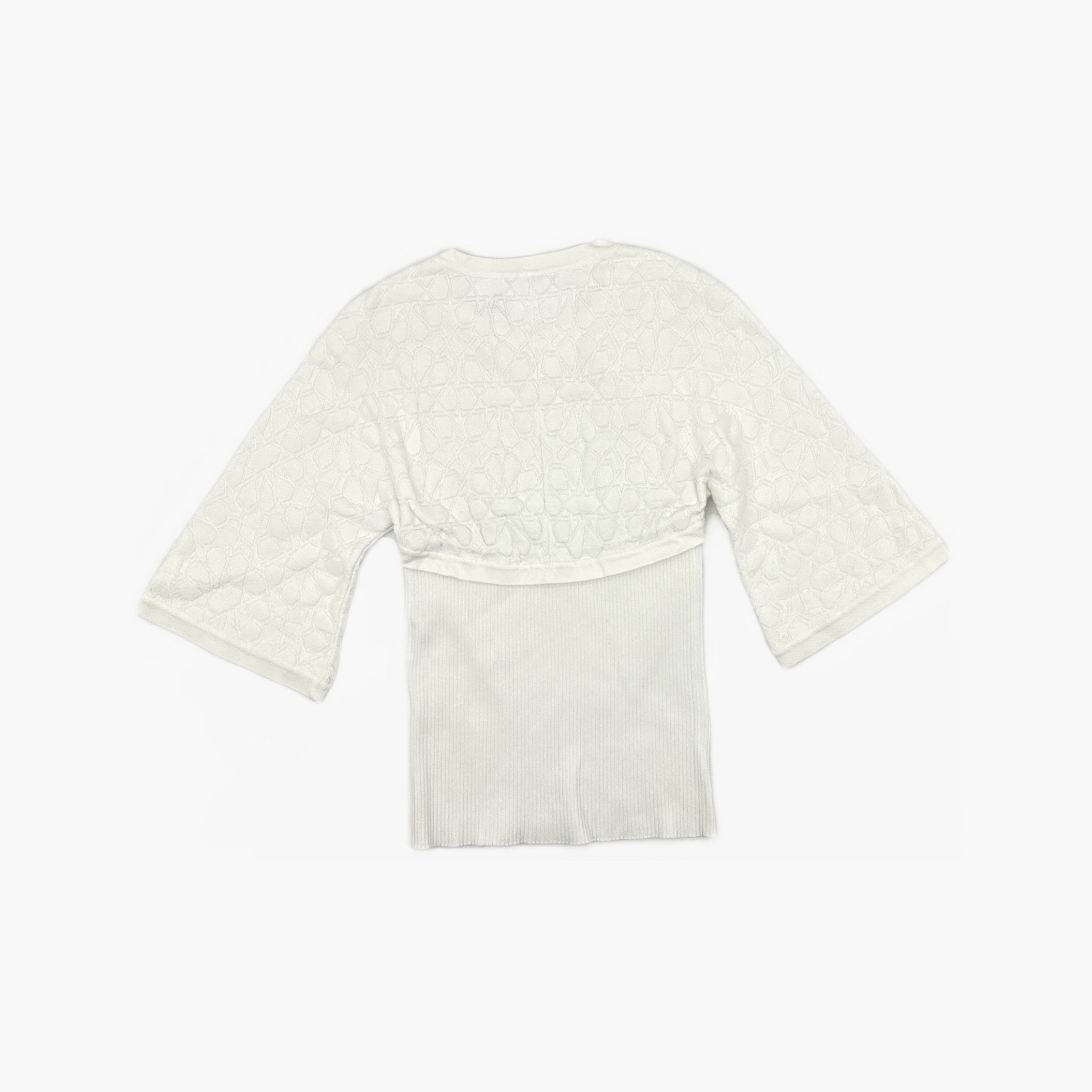 Chanel Chanel Quilted Pattern Knit Sweater Size 34 Size XS / US 0-2 / IT 36-38 - 2 Thumbnail