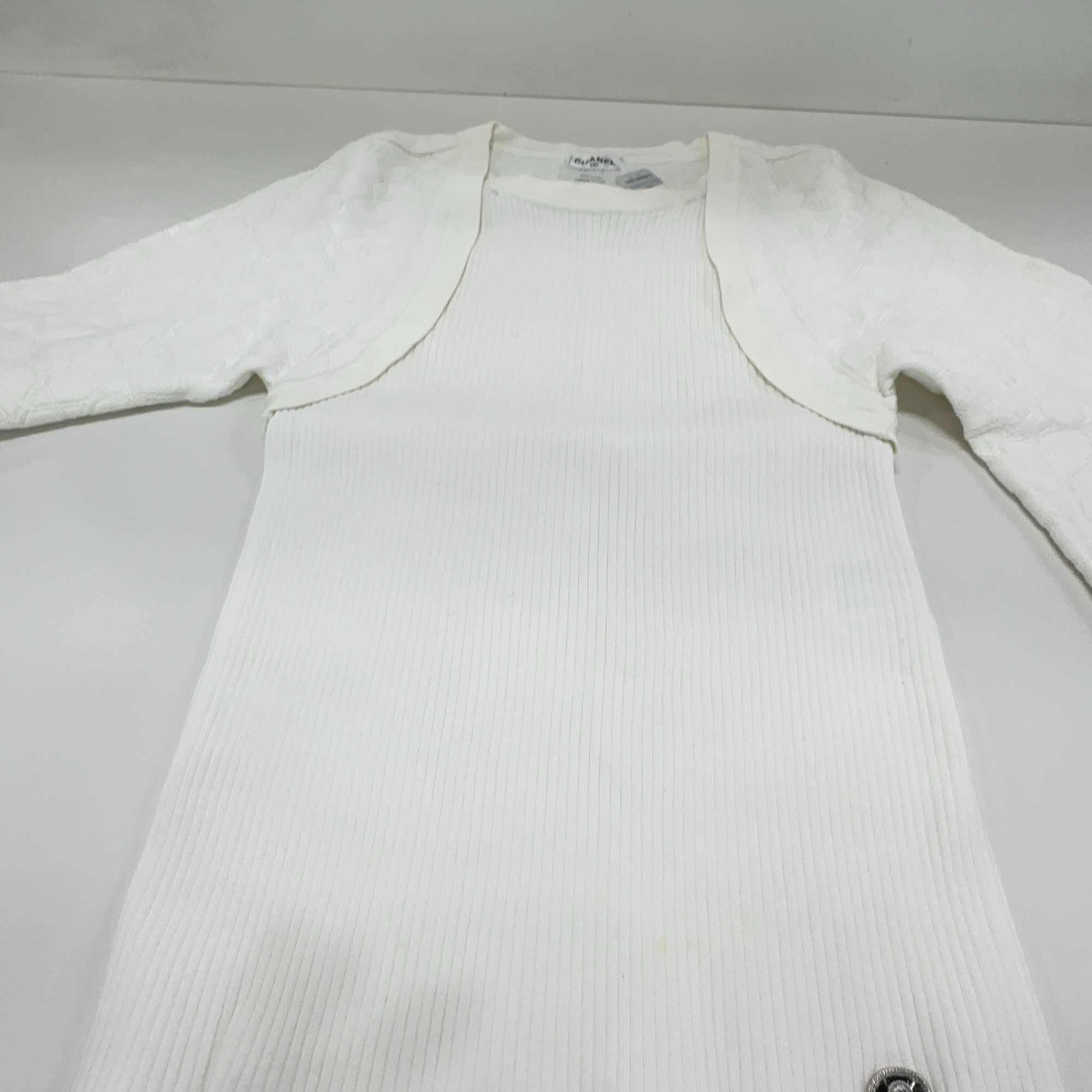 Chanel Chanel Quilted Pattern Knit Sweater Size 34 Size XS / US 0-2 / IT 36-38 - 6 Thumbnail