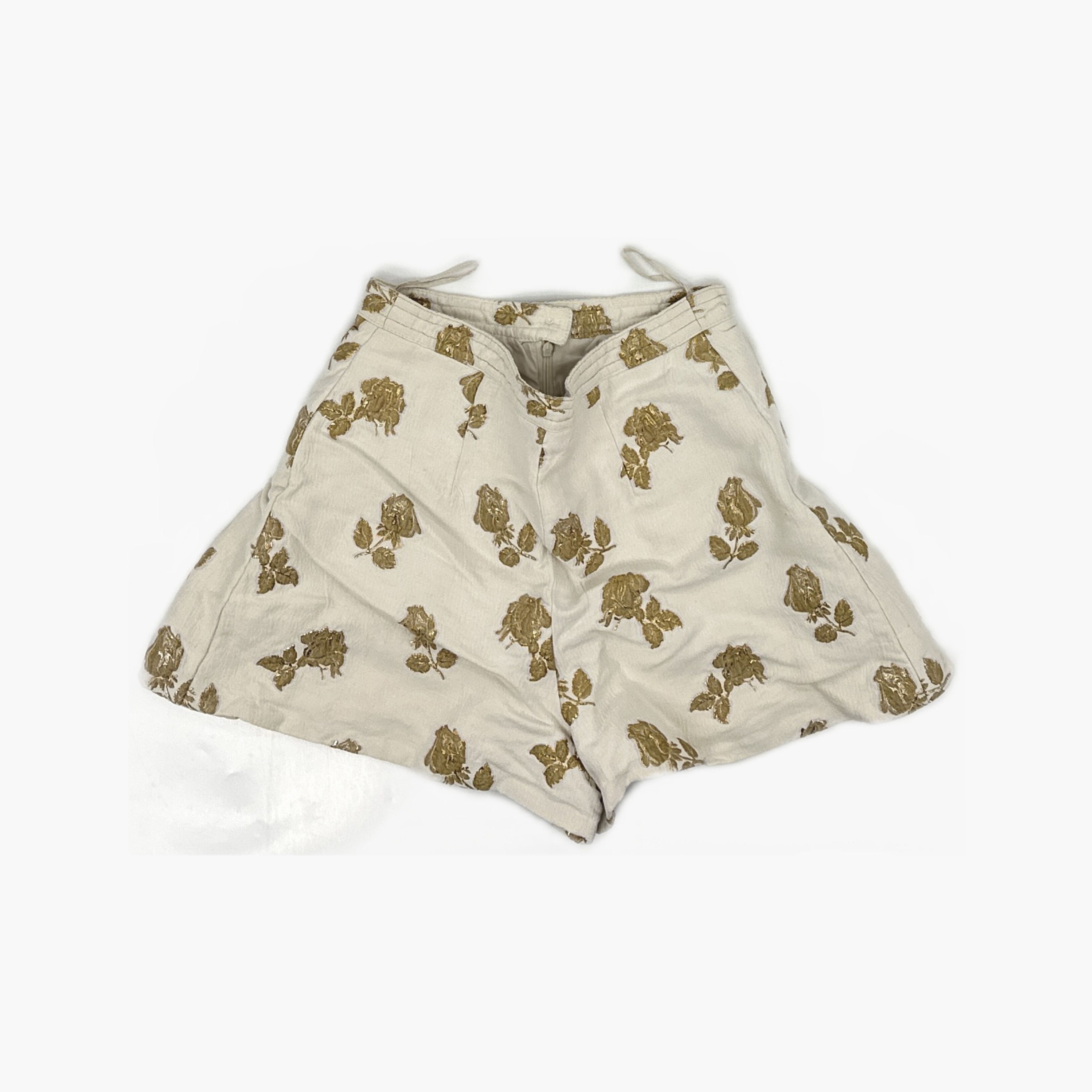 Chanel Chanel Floral Metallic Shorts Size 38 Size 27" / US 4 / IT 40 - 2 Thumbnail