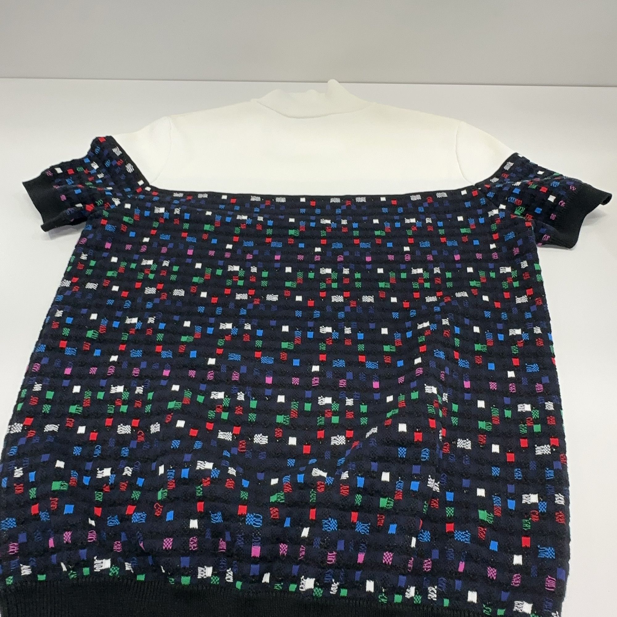 Chanel Chanel Multi-Color Pattern Knit Short Sleeve Top Size 38 Size S / US 4 / IT 40 - 9 Thumbnail