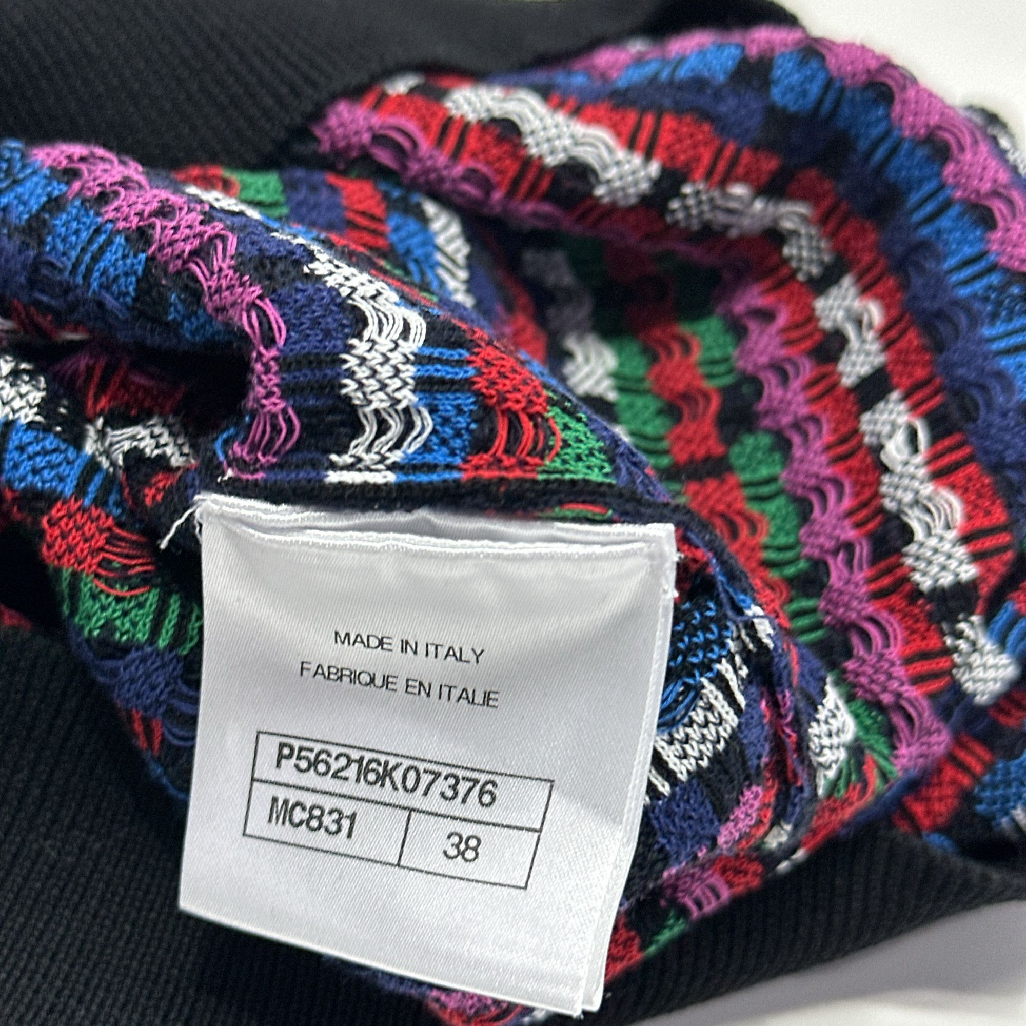 Chanel Chanel Multi-Color Pattern Knit Short Sleeve Top Size 38 Size S / US 4 / IT 40 - 4 Thumbnail