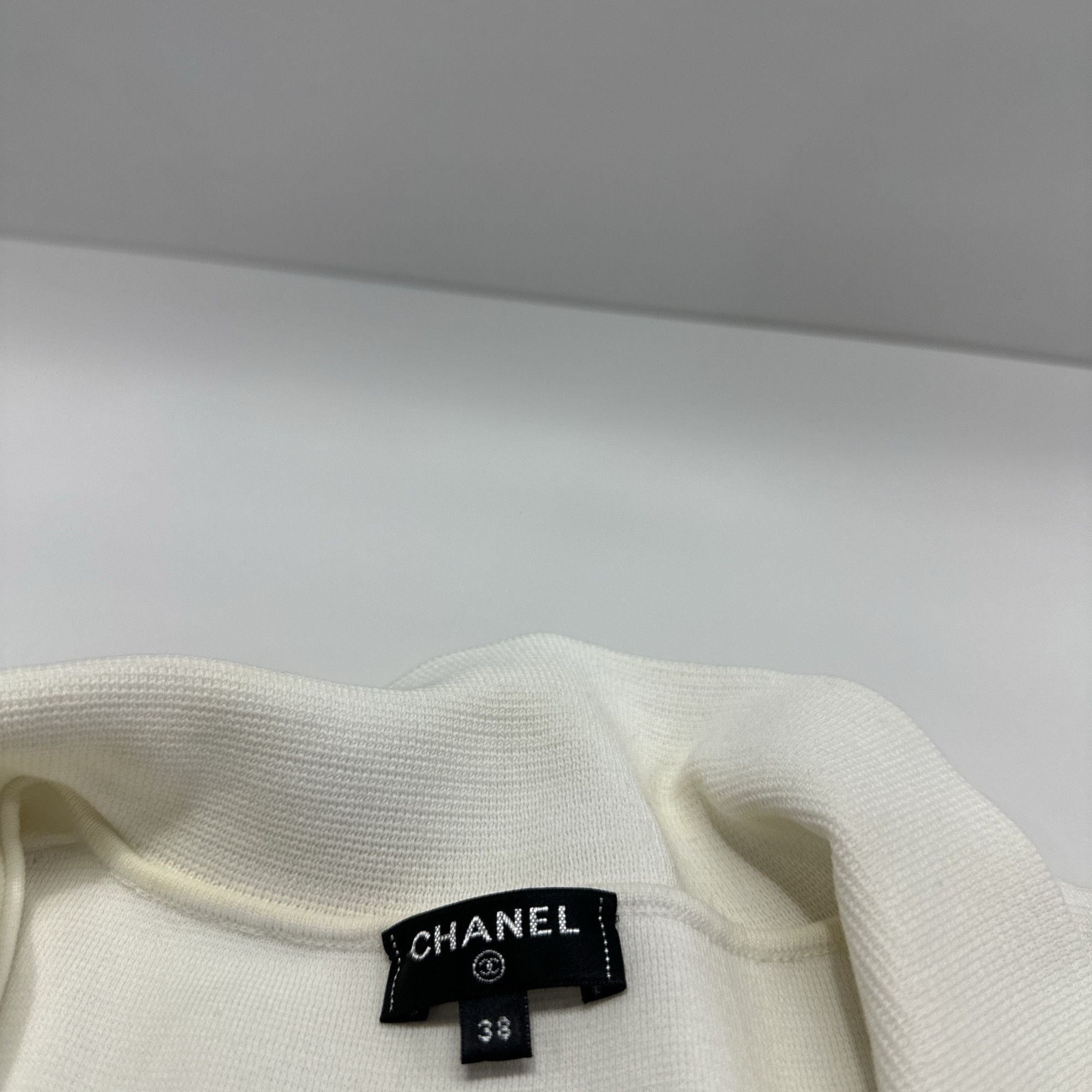 Chanel Chanel Multi-Color Pattern Knit Short Sleeve Top Size 38 Size S / US 4 / IT 40 - 3 Thumbnail