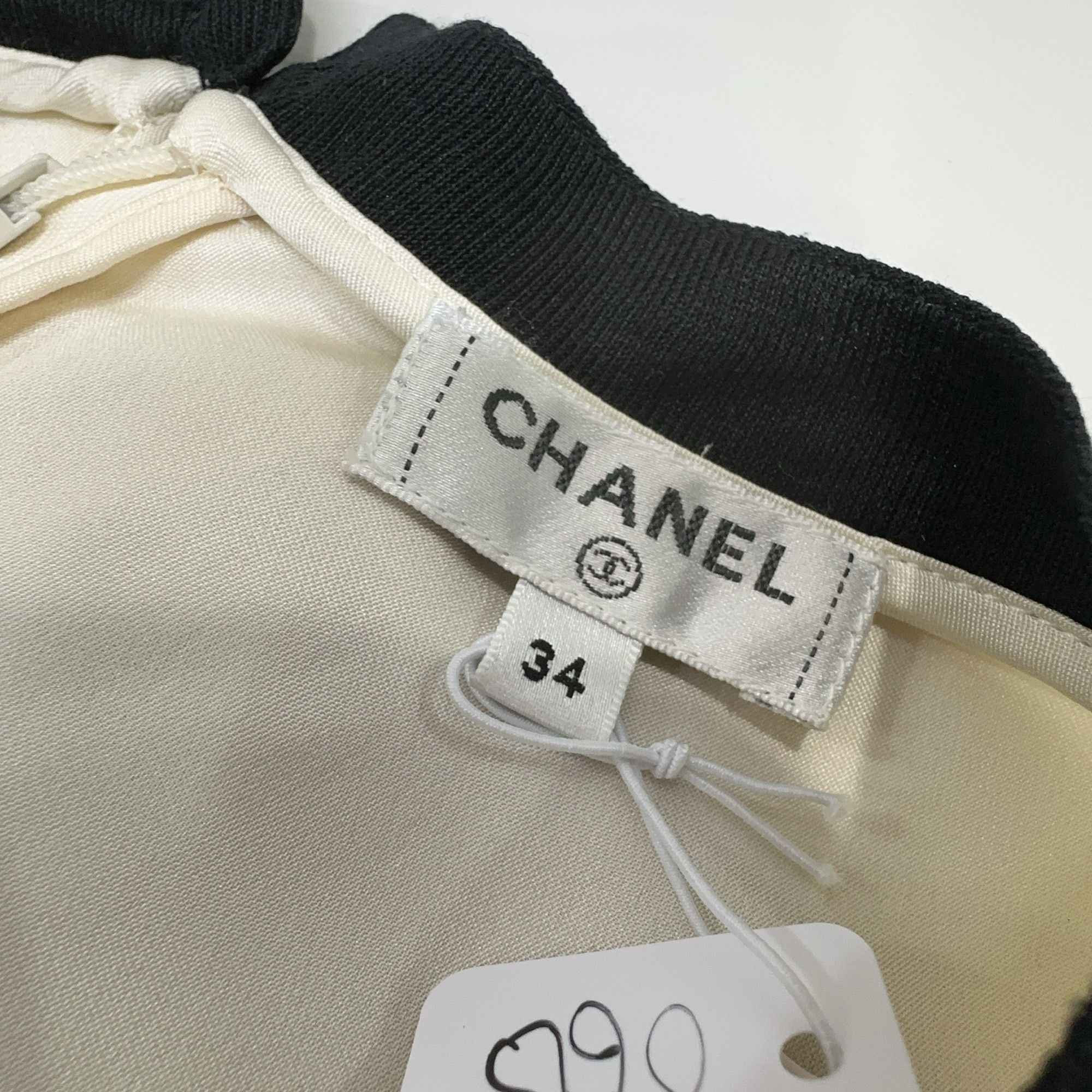 Chanel Chanel Two-Tone Short Sleeve Top Size 34 Size XS / US 0-2 / IT 36-38 - 4 Thumbnail