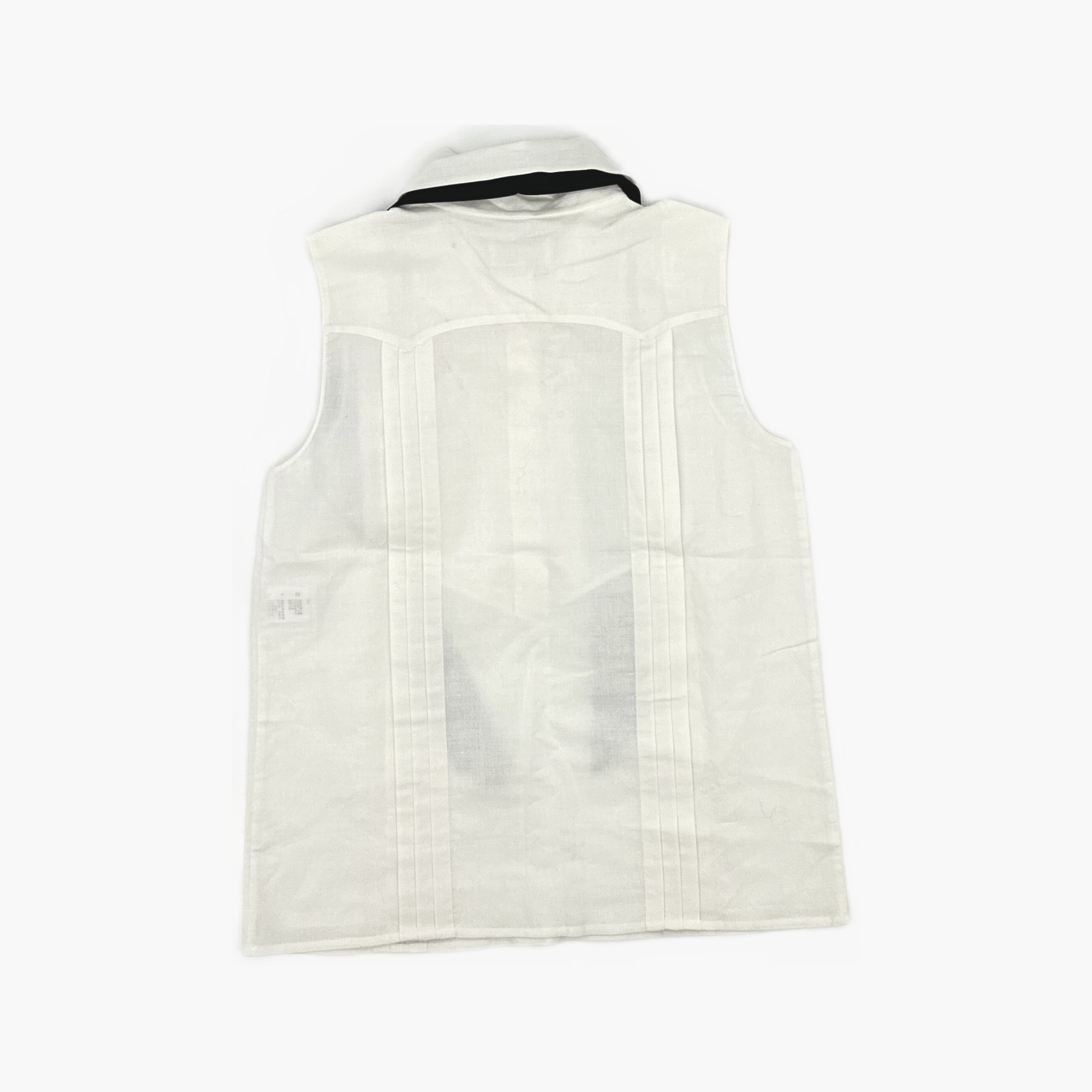 Chanel CHANEL Sleeveless Button Up Shirt Size 40 Size M / US 6-8 / IT 42-44 - 2 Thumbnail