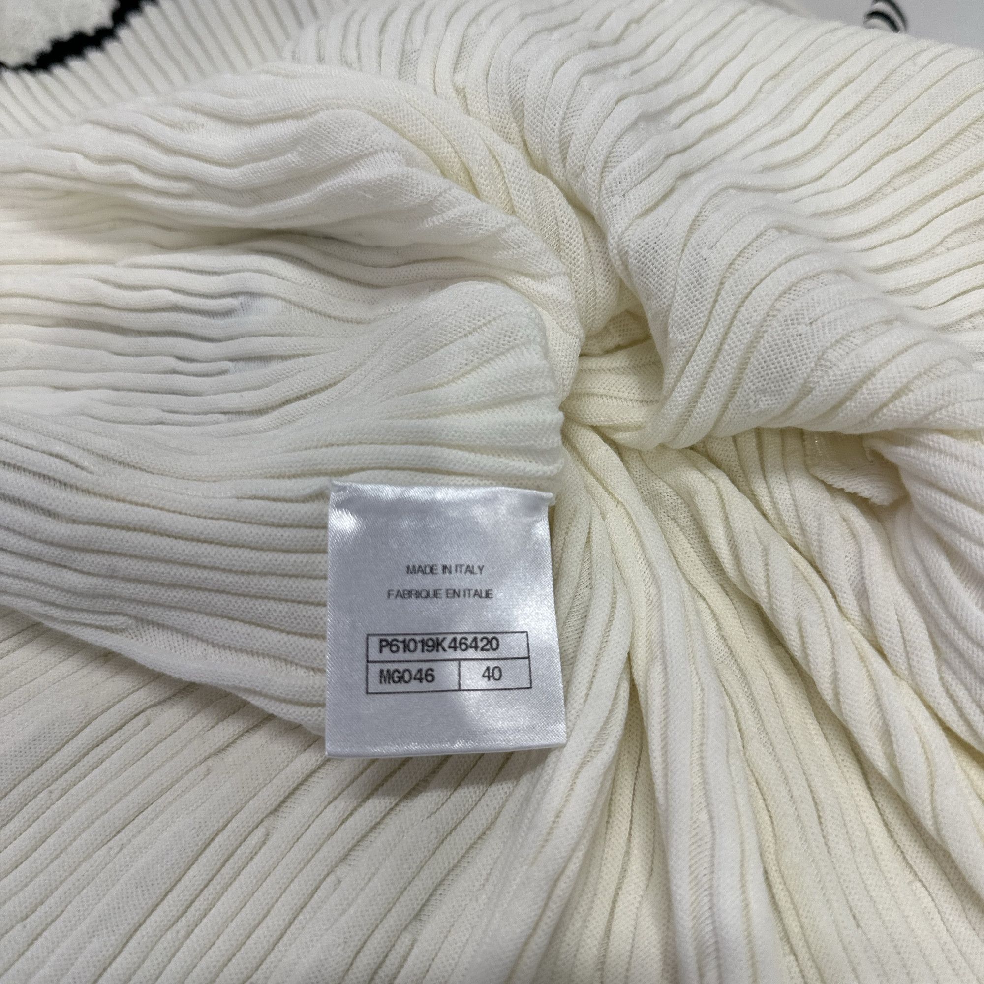 Chanel Chanel Knit Pleated Logo Skirt Size 40 Size 28" / US 6 / IT 42 - 4 Thumbnail
