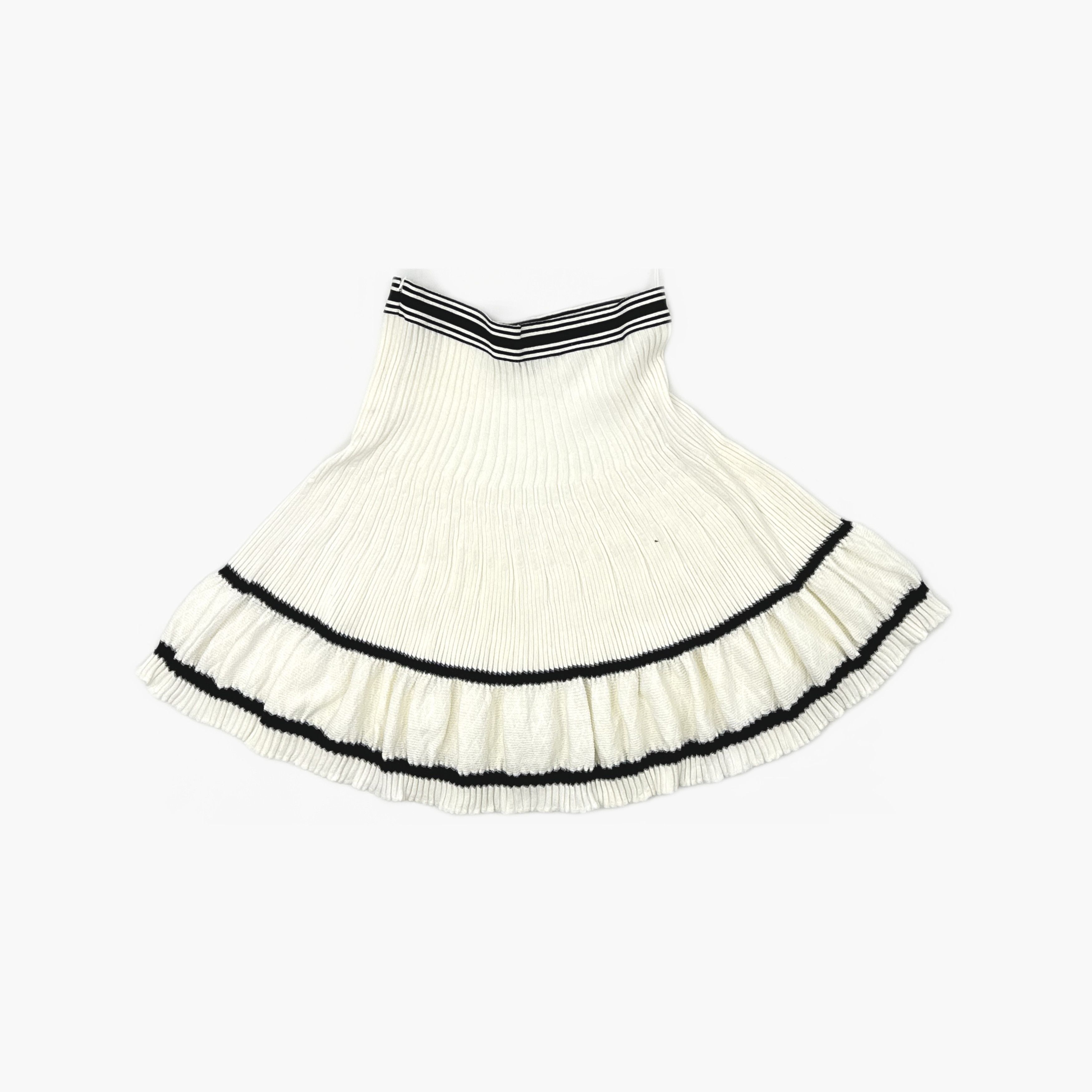 Chanel Chanel Knit Pleated Logo Skirt Size 40 Size 28" / US 6 / IT 42 - 2 Thumbnail