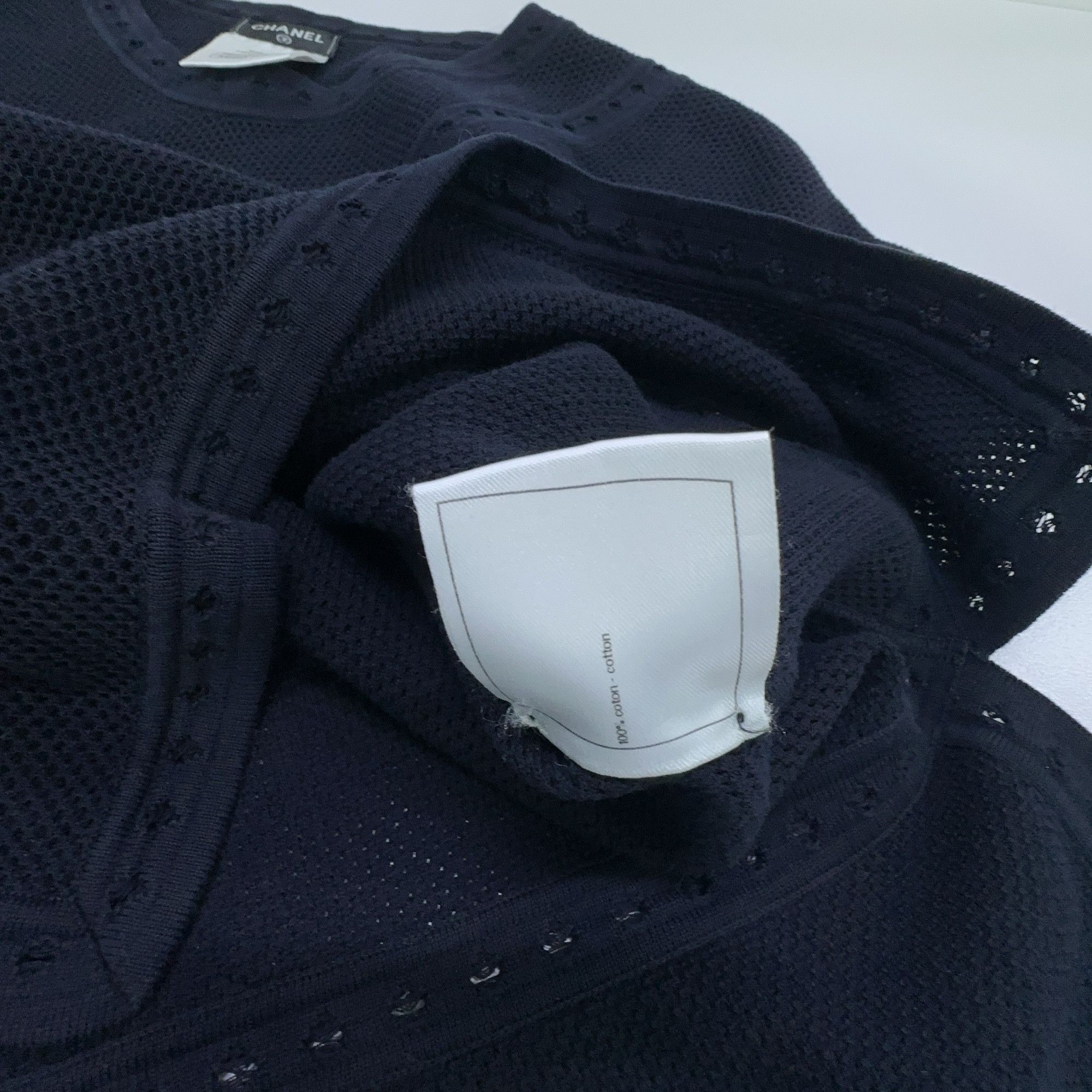 Chanel CHANEL Cotton Knit Top Size 34 Size XS / US 0-2 / IT 36-38 - 3 Thumbnail