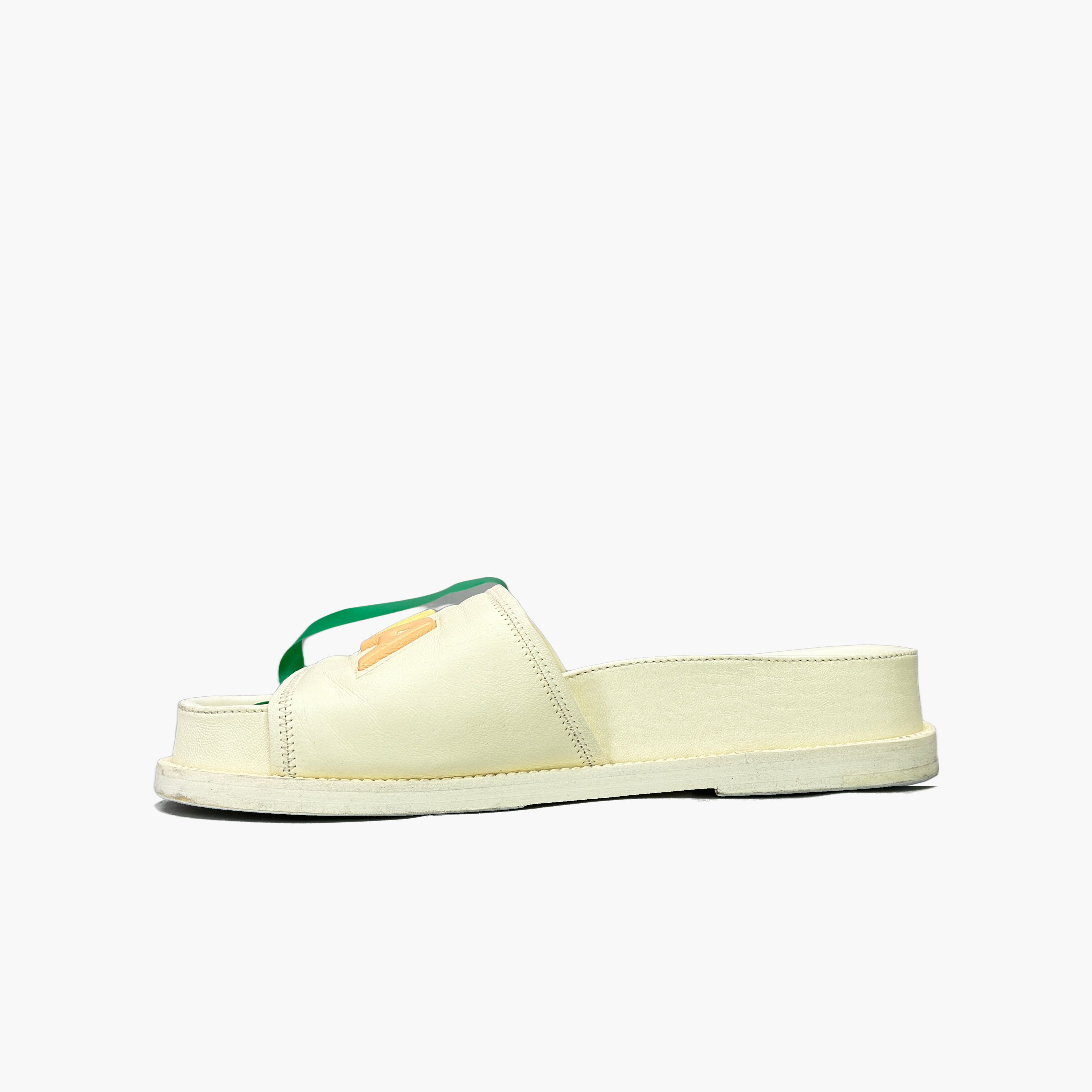 Chanel Chanel Multicolor Logo Leather Sandals Size 38.5 Size US 8.5 / IT 38.5 - 3 Thumbnail