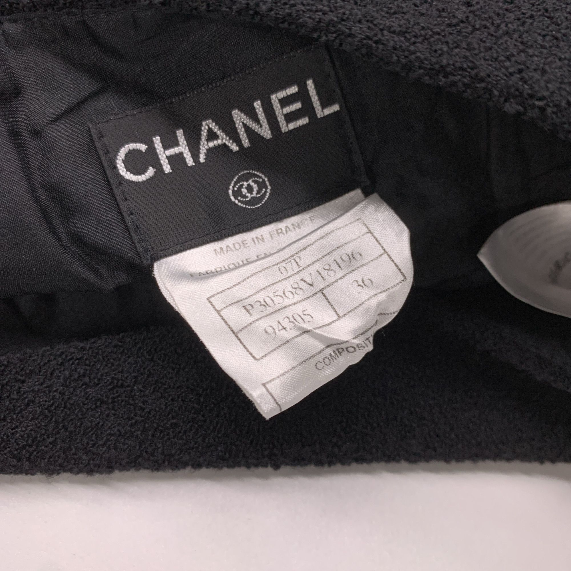 Chanel Chanel Black Mini Skirt Size 36 Size 26" / US 2 / IT 38 - 3 Thumbnail