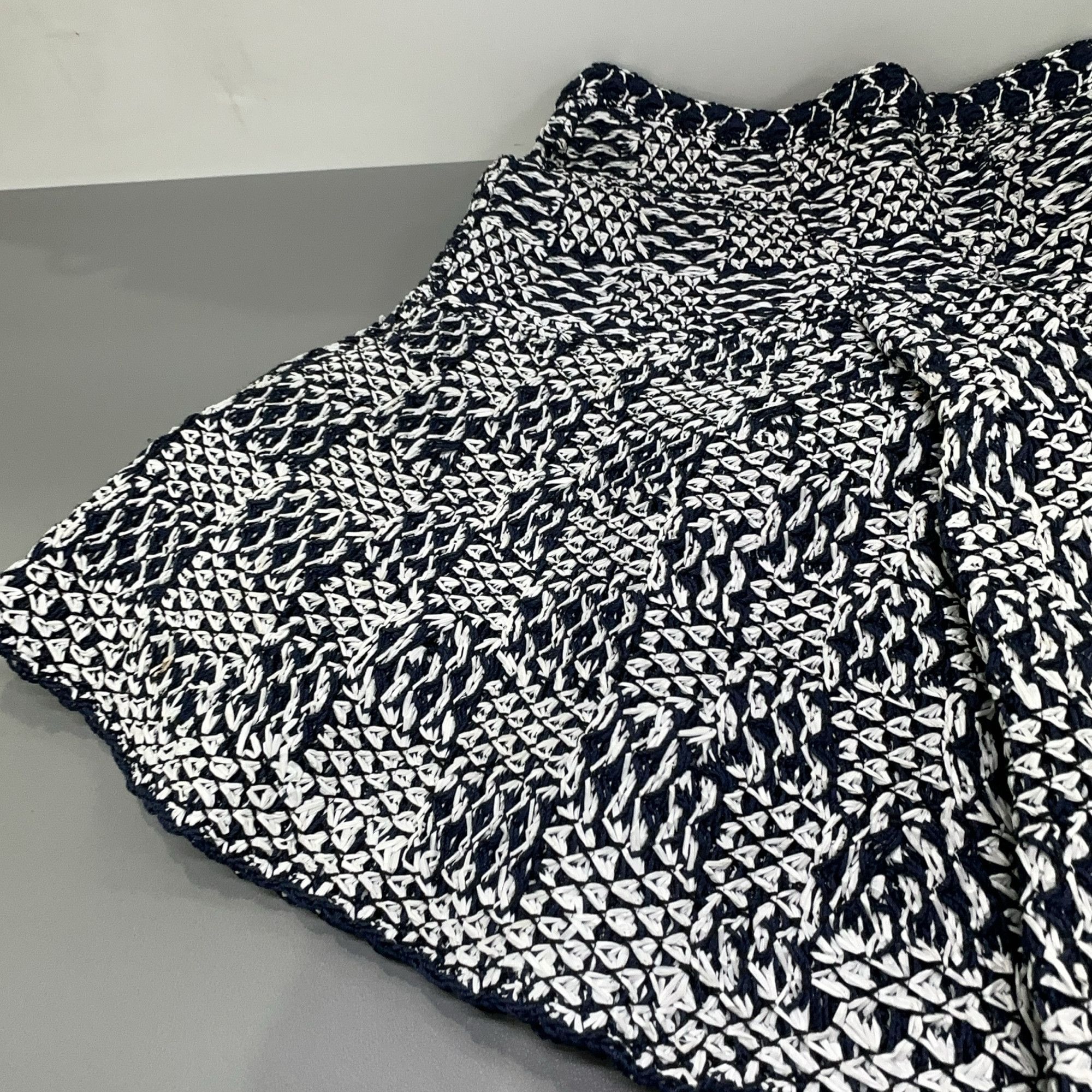Chanel CHANEL Geometric Knit Mini Skirt Size 36 Size 26" / US 2 / IT 38 - 9 Thumbnail