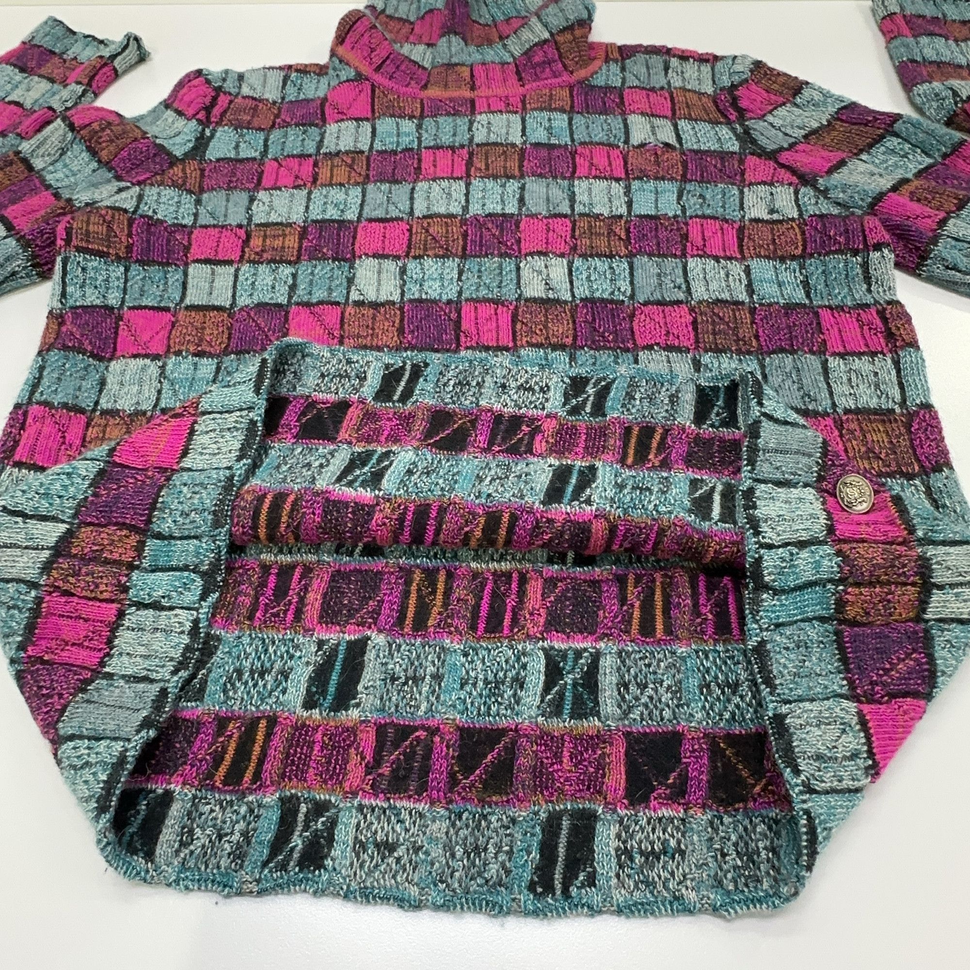 Chanel Chanel Checkered High Neck Sweater Size 38 Size XS / US 0-2 / IT 36-38 - 8 Thumbnail