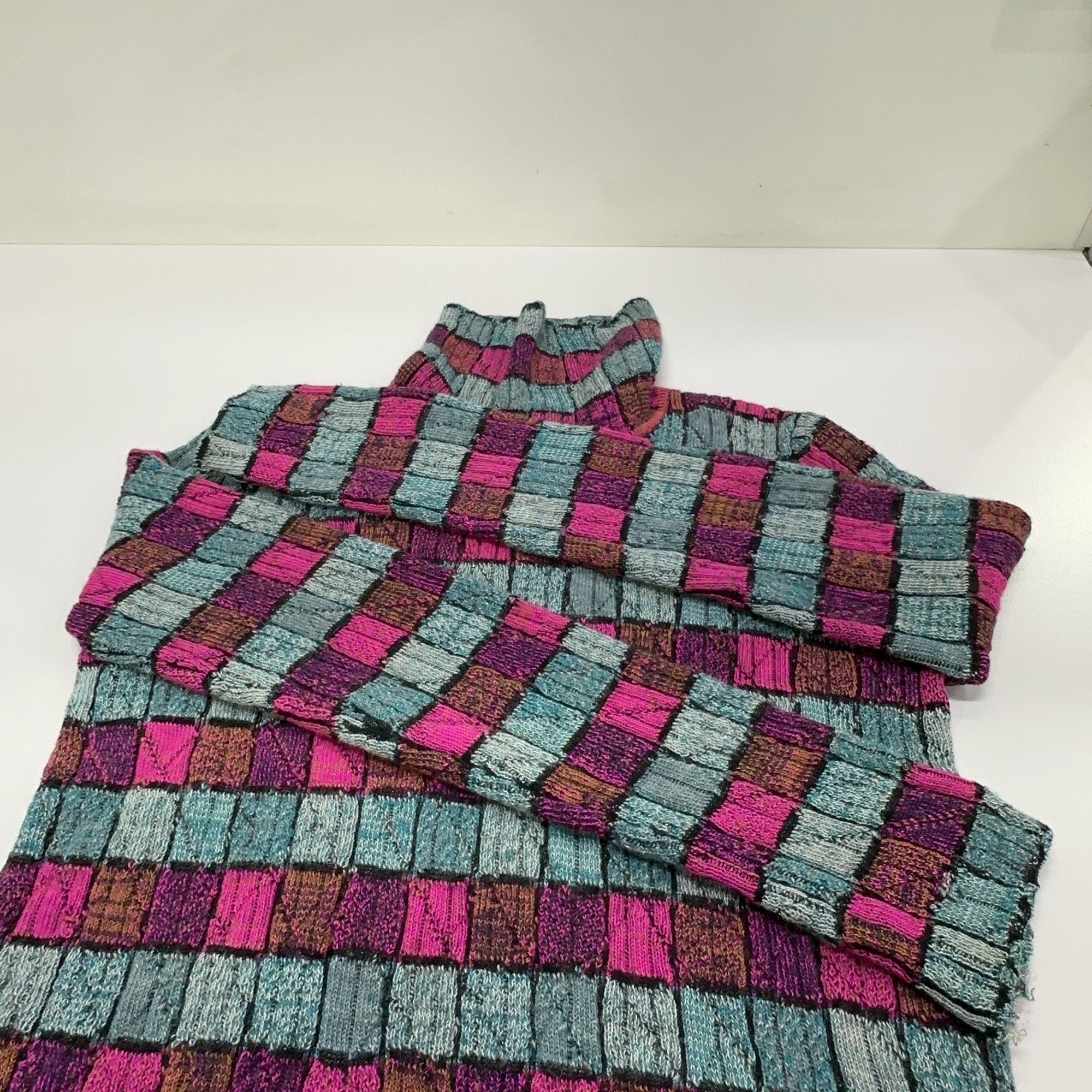 Chanel Chanel Checkered High Neck Sweater Size 38 Size XS / US 0-2 / IT 36-38 - 9 Thumbnail
