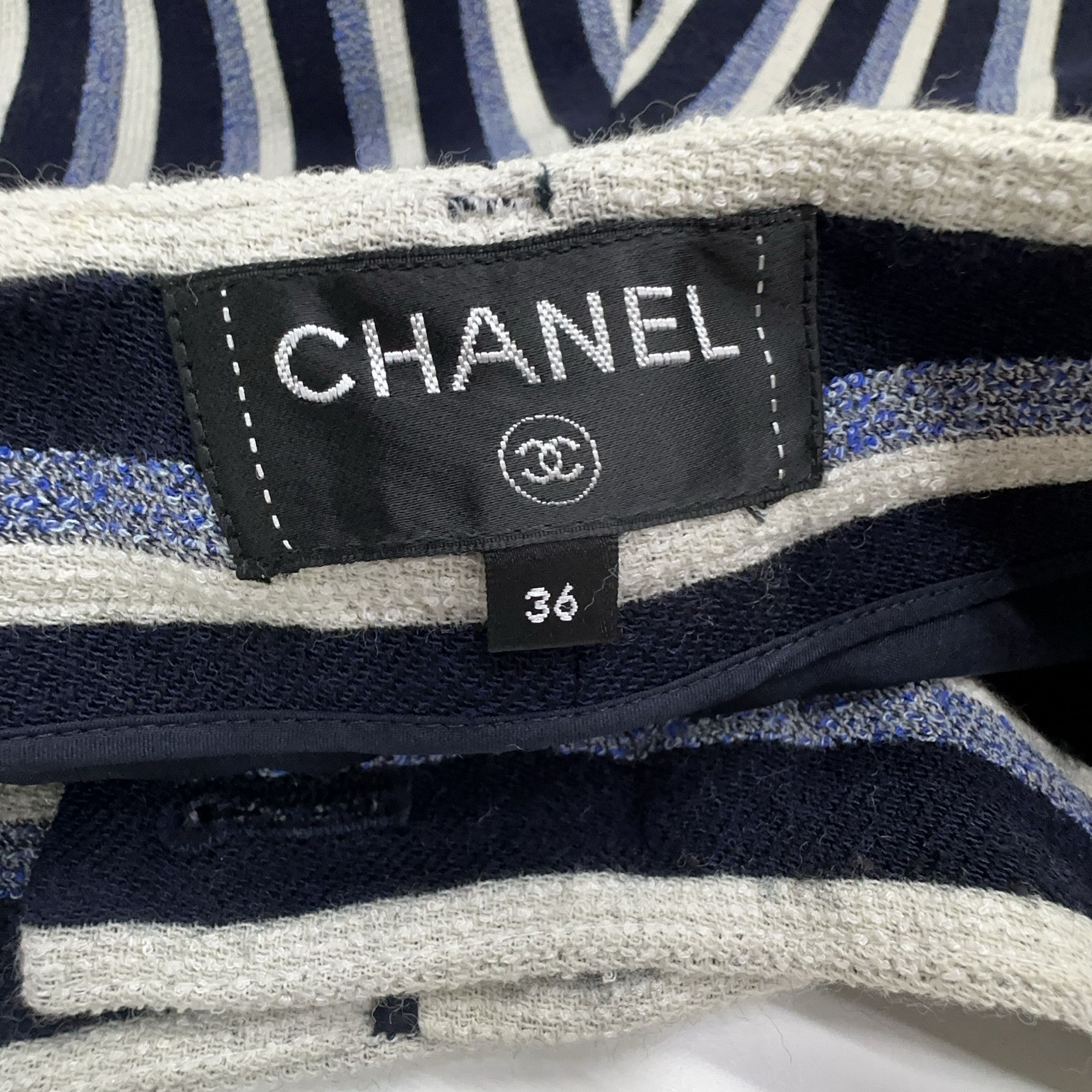 Chanel CHANEL Striped Pants Size 36 Size 26" / US 2 / IT 38 - 3 Thumbnail