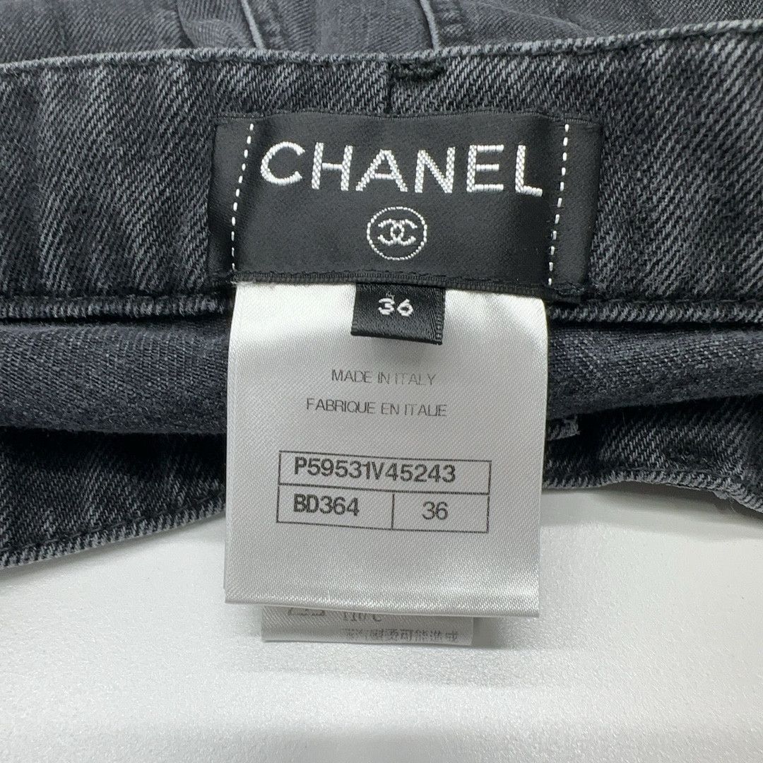 Chanel Chanel Braided Trim Jeans Size 36 Size 26" / US 2 / IT 38 - 4 Thumbnail