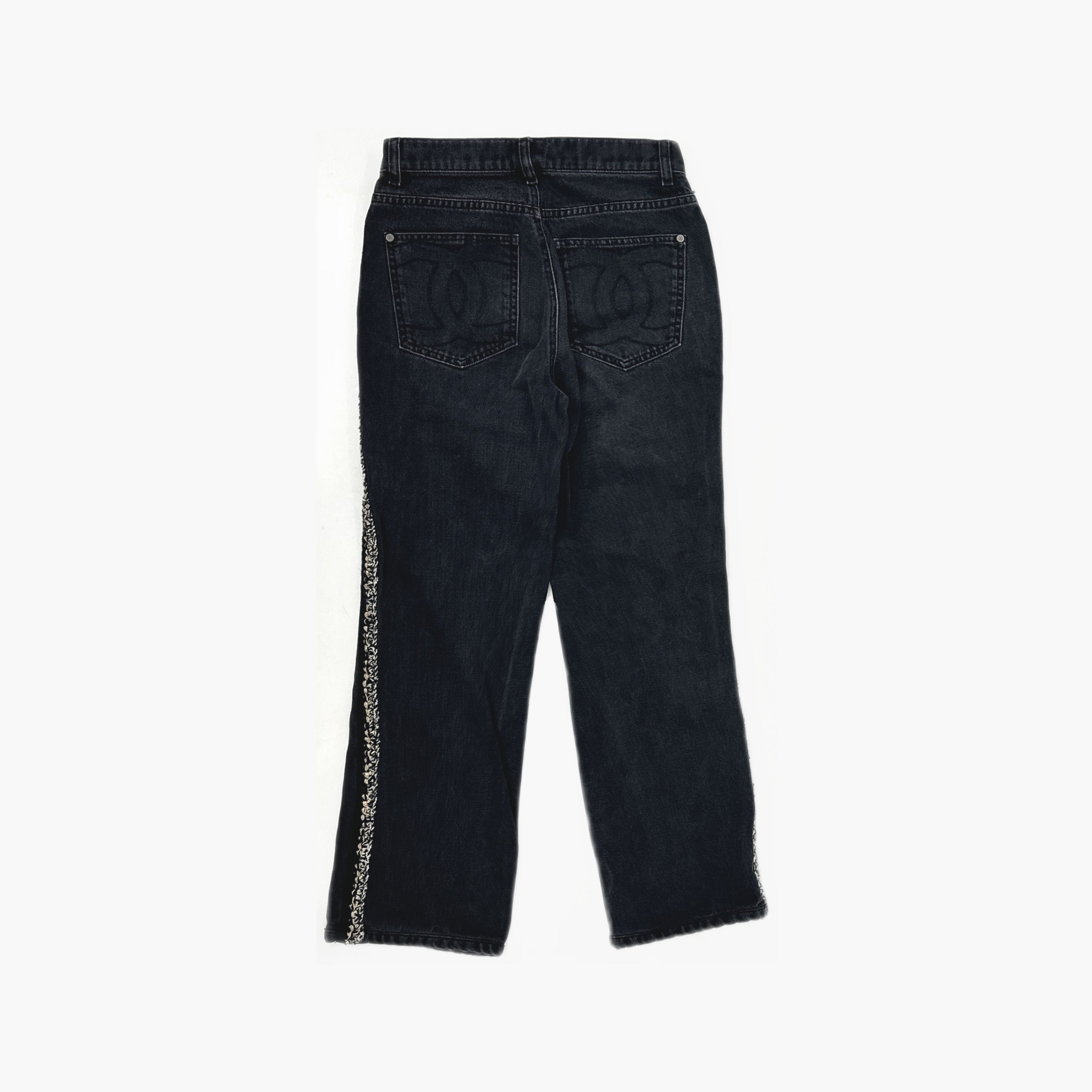 Chanel Chanel Braided Trim Jeans Size 36 Size 26" / US 2 / IT 38 - 2 Thumbnail