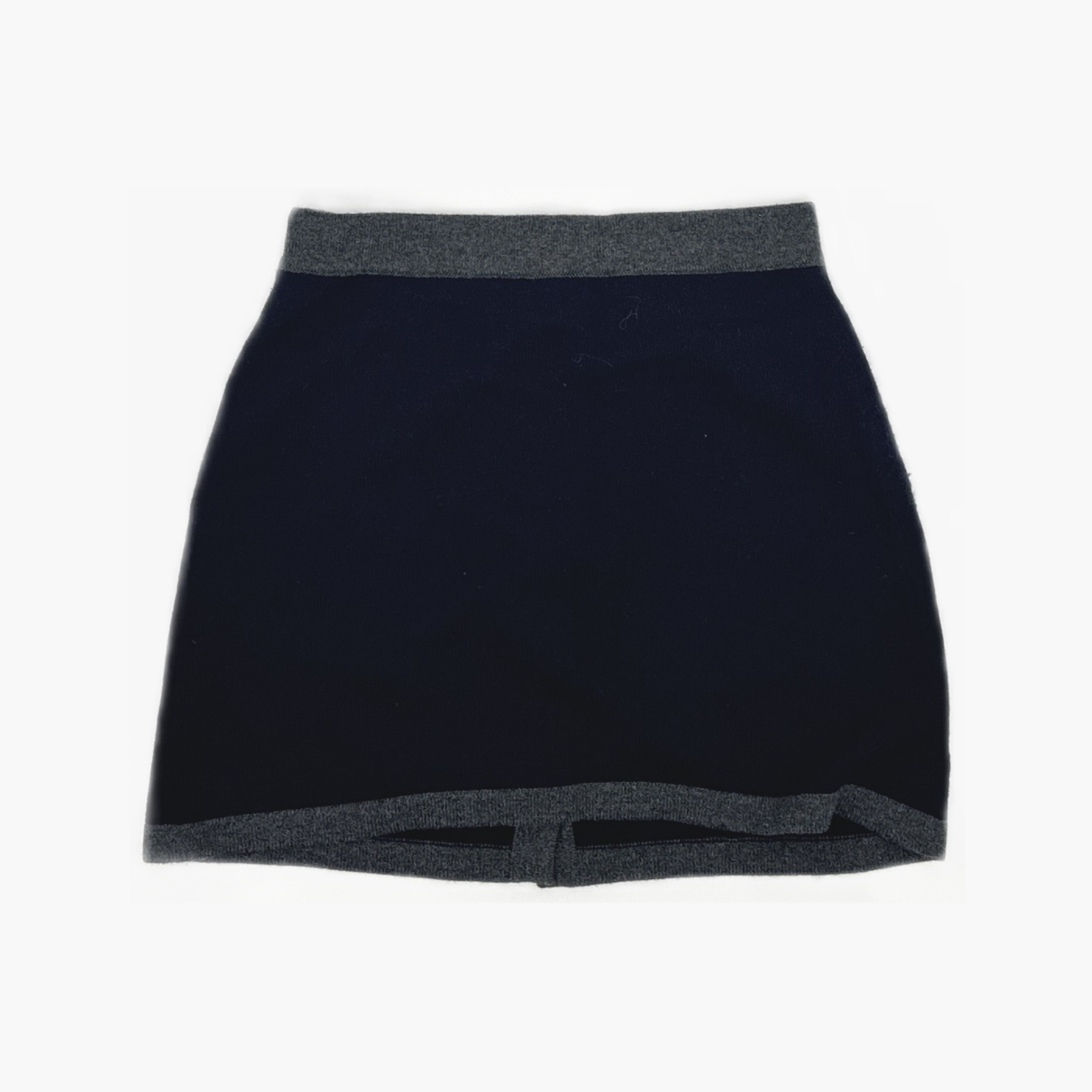 Chanel Chanel Navy Knit Mini Skirt Size 38 Size 27" / US 4 / IT 40 - 2 Thumbnail