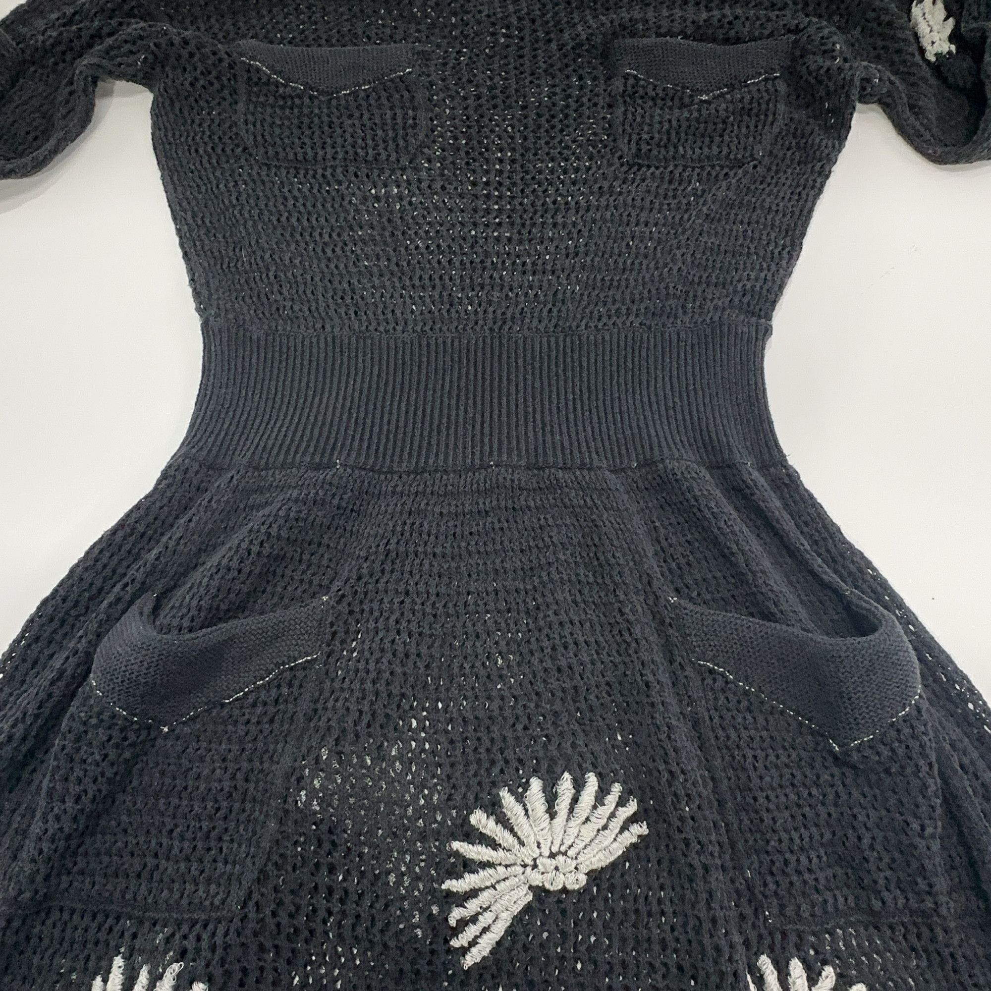 Chanel Chanel Embroidered Openwork Knit Midi Dress Size 38 Size S / US 4 / IT 40 - 7 Thumbnail