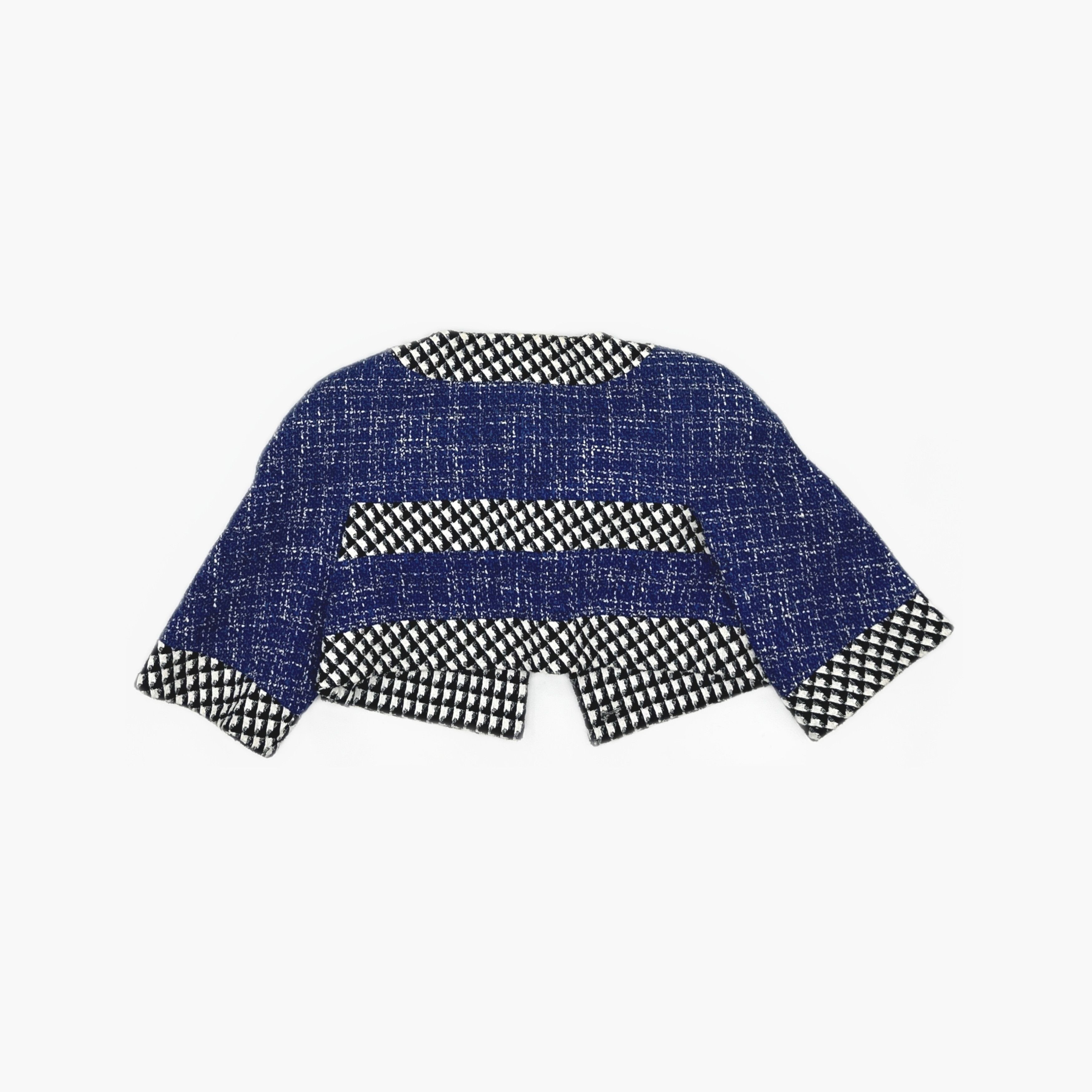 Chanel CHANEL Blue Tweed Pattern Jacket Size 34 Size XS / US 0-2 / IT 36-38 - 2 Thumbnail