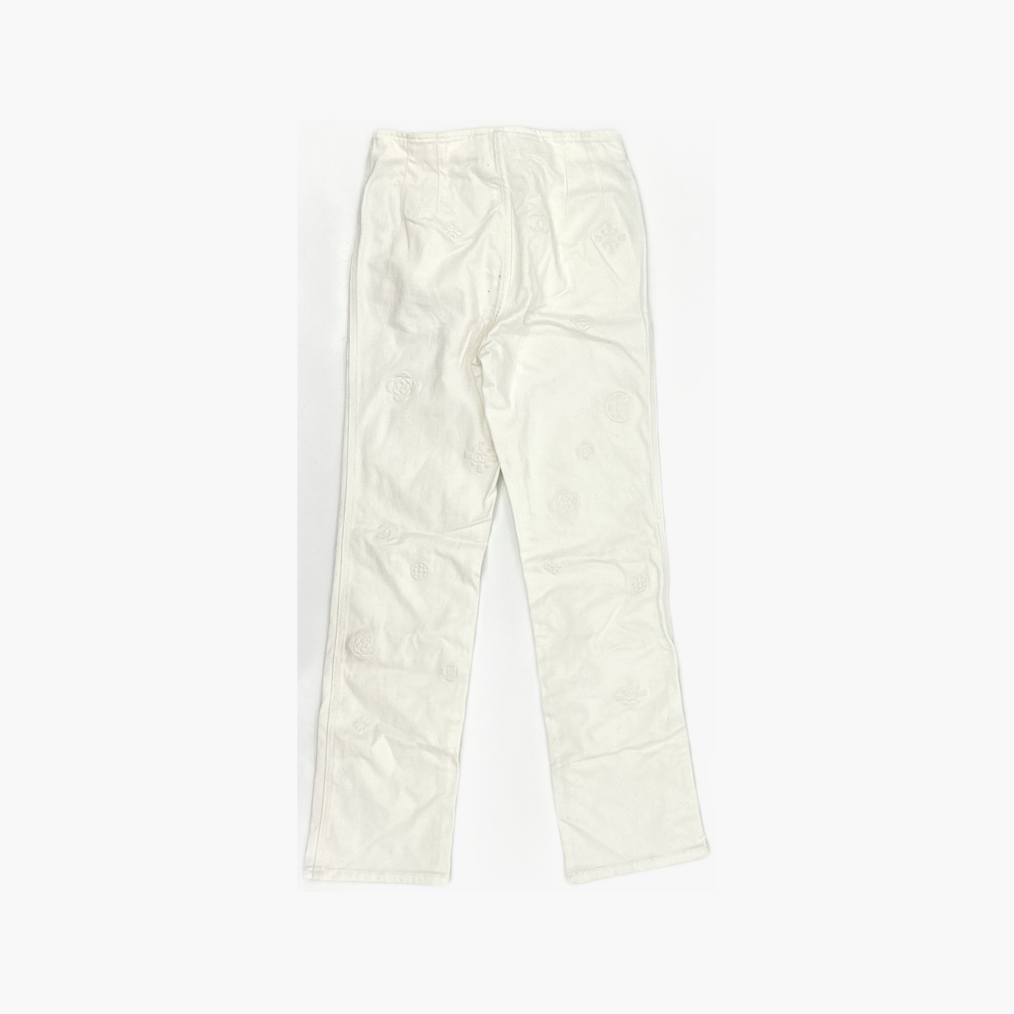 Chanel Chanel Embossed Logo Jeans Size 34 Size 25" / US 0 / IT 36 - 2 Thumbnail
