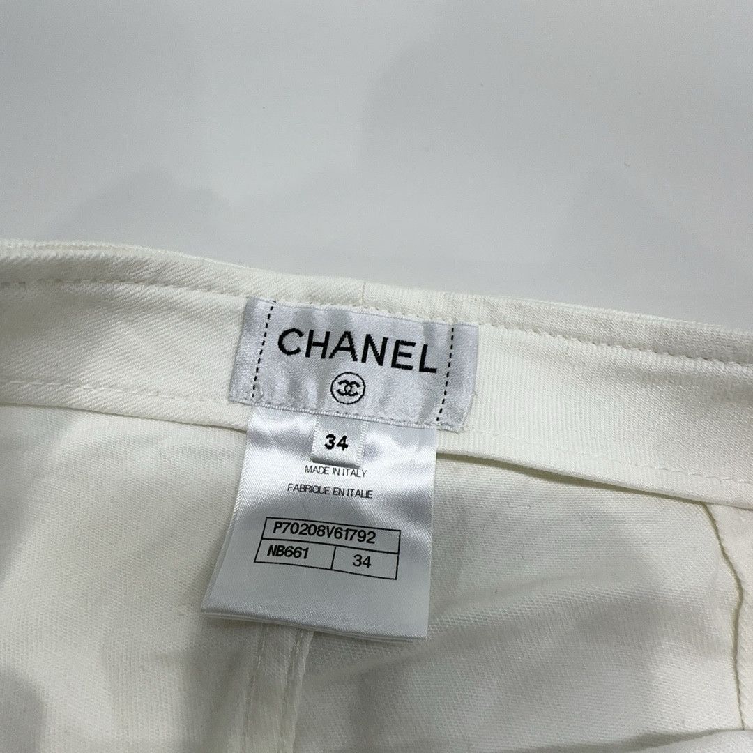 Chanel Chanel Embossed Logo Jeans Size 34 Size 25" / US 0 / IT 36 - 3 Thumbnail