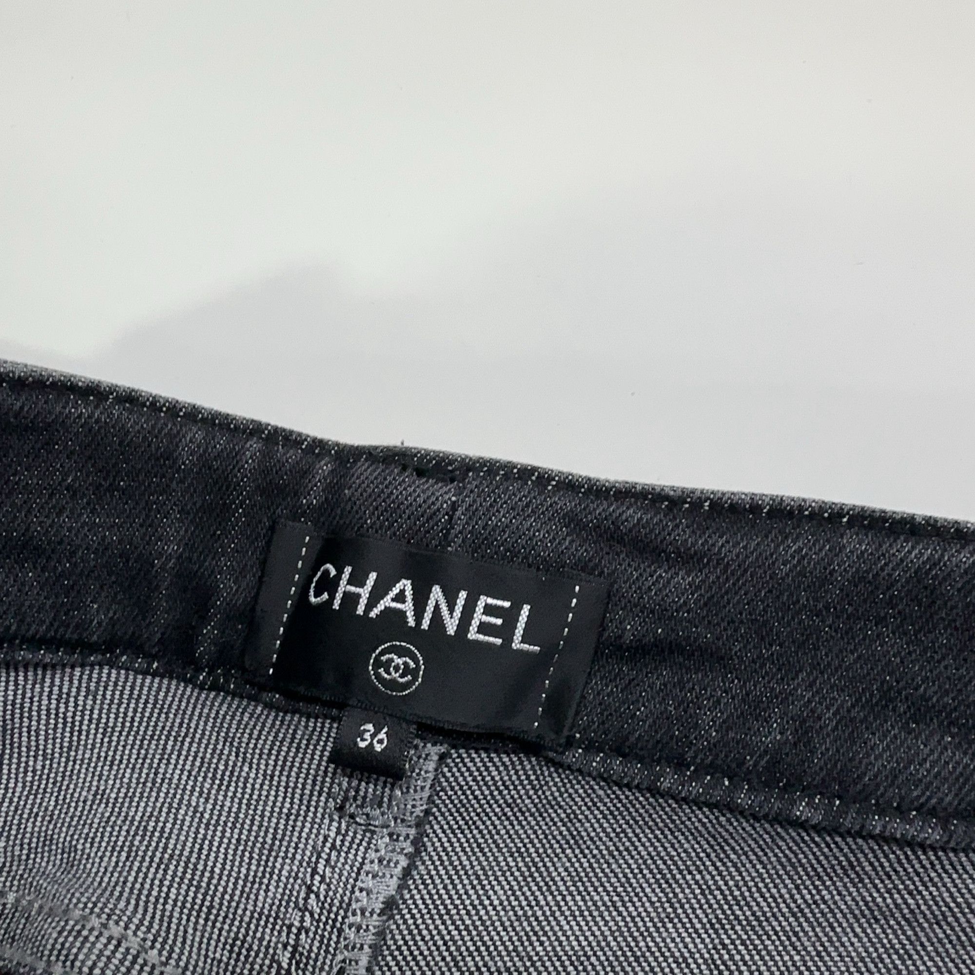 Chanel CHANEL Quilted Pattern Jeans Size 36 Size 26" / US 2 / IT 38 - 3 Thumbnail