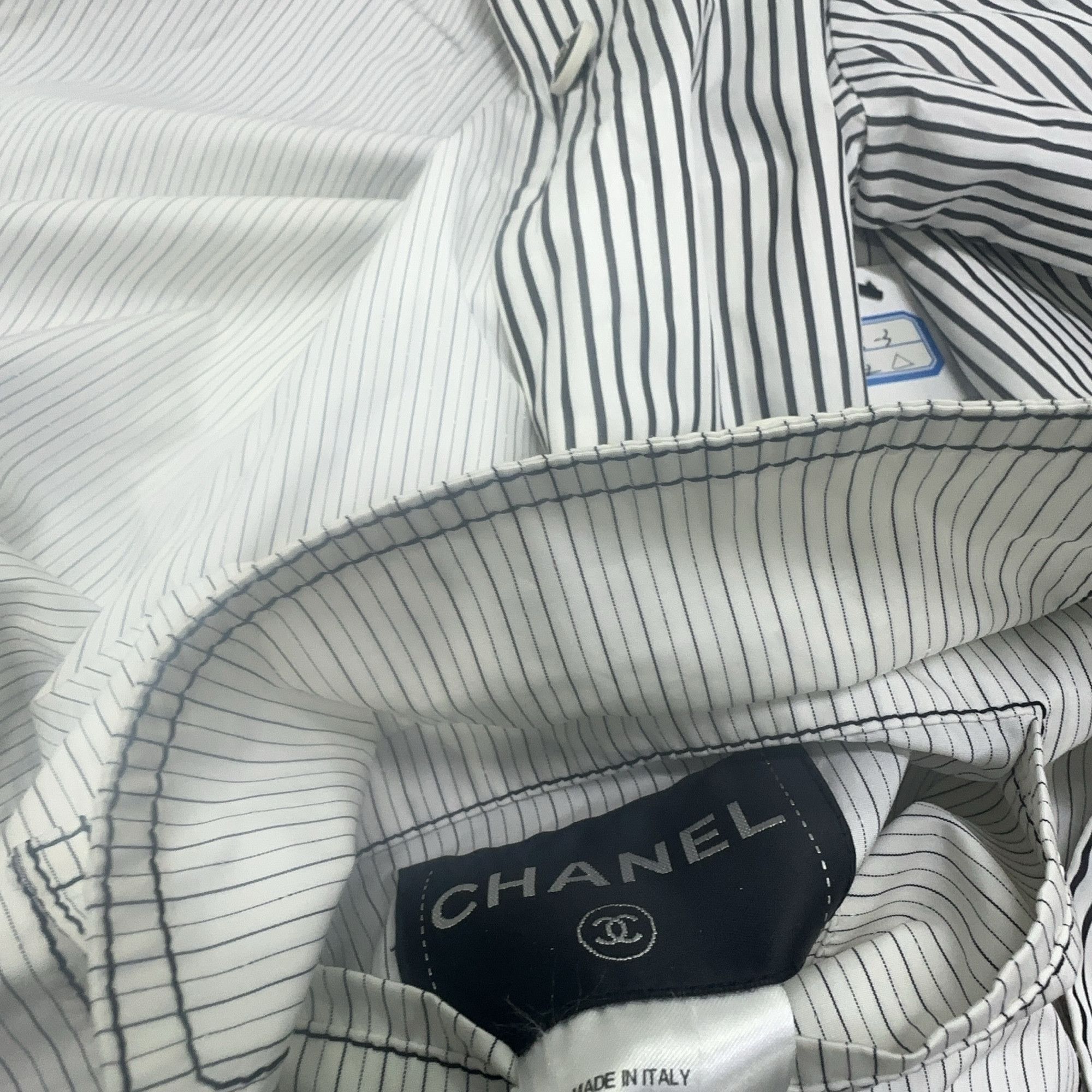Chanel CHANEL Striped Coat Size FR 42 Size M / US 6-8 / IT 42-44 - 4 Thumbnail