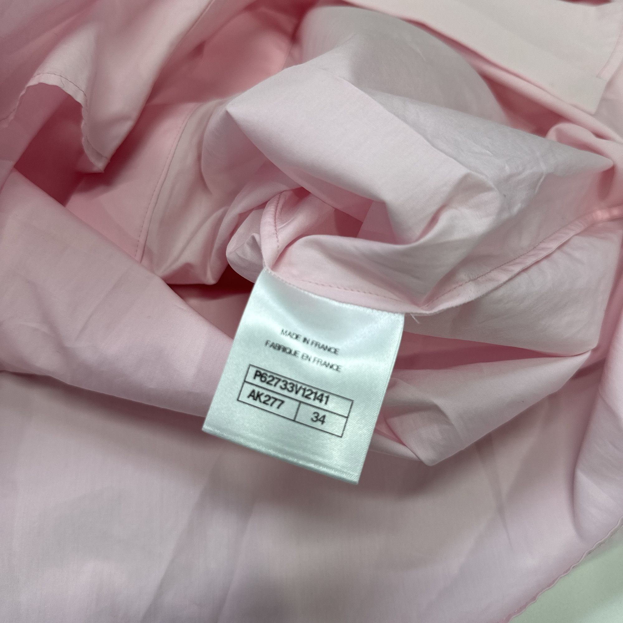 Chanel Chanel Pink Pleated Button Up Shirt Size 34 Size XS / US 0-2 / IT 36-38 - 4 Thumbnail