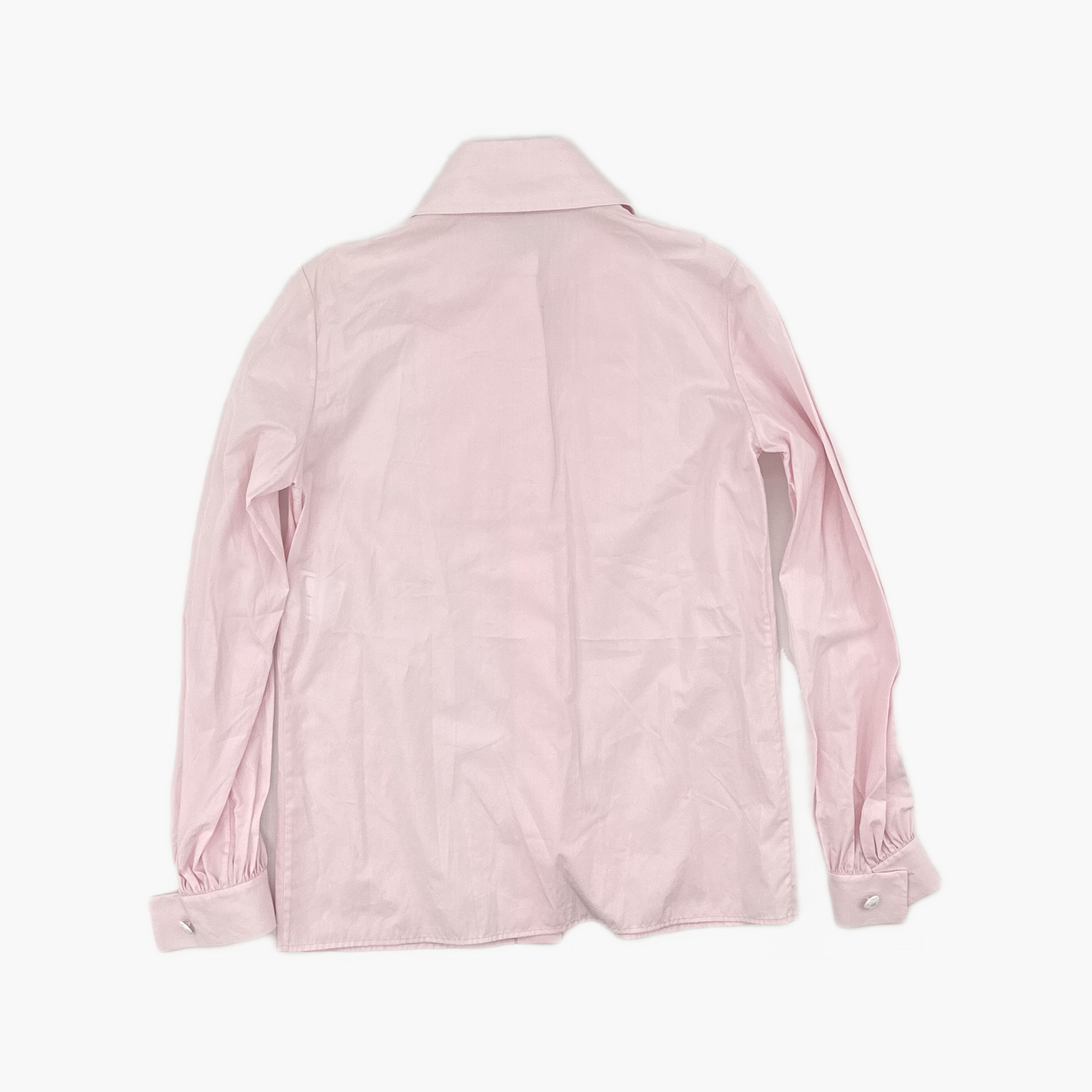Chanel Chanel Pink Pleated Button Up Shirt Size 34 Size XS / US 0-2 / IT 36-38 - 2 Thumbnail