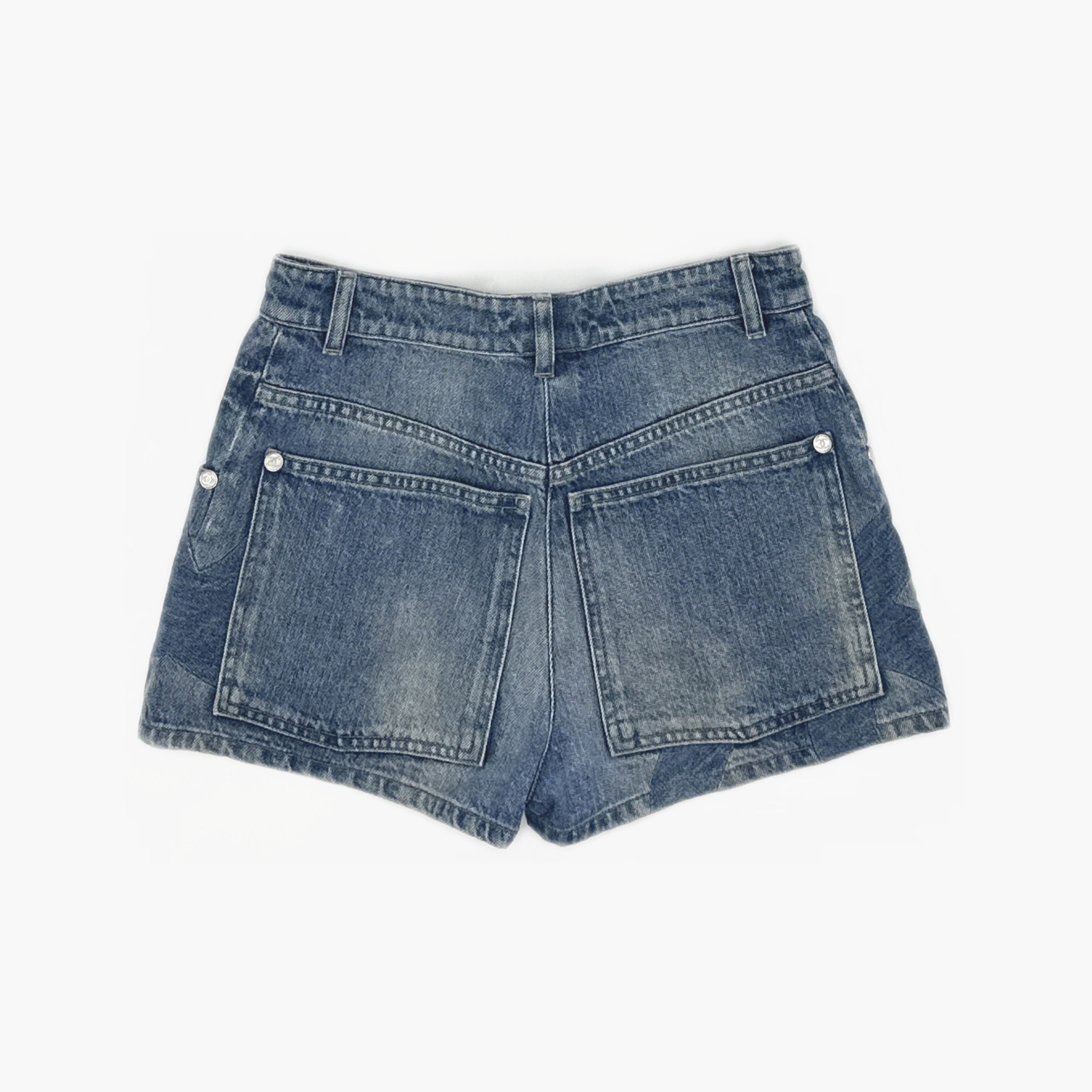 Chanel Chanel Denim Shorts Size 34 Size 25" / US 0 / IT 36 - 2 Thumbnail