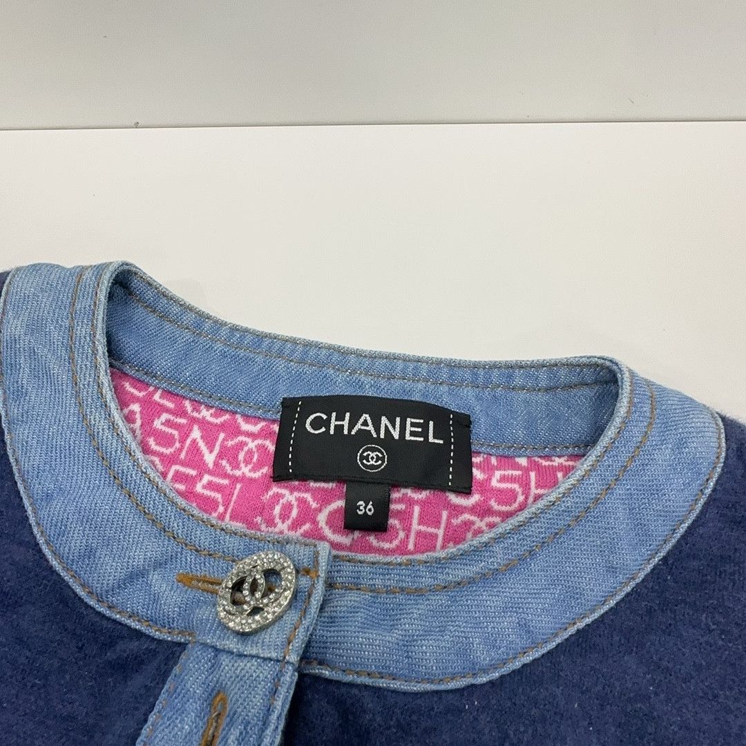 Chanel Chanel Blue Sleeveless Mini Dress Size 36 Size XS / US 0-2 / IT 36-38 - 4 Thumbnail