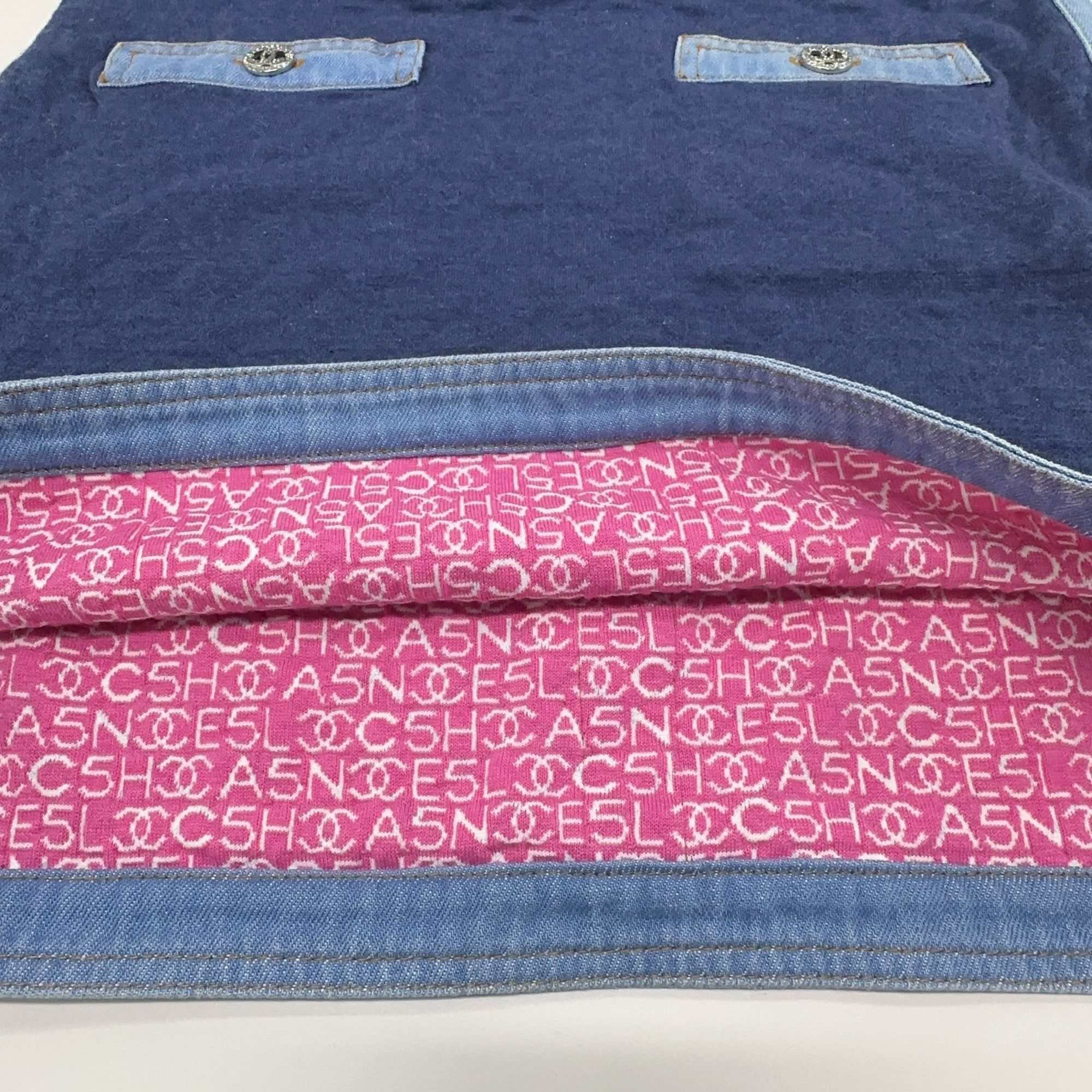 Chanel Chanel Blue Sleeveless Mini Dress Size 36 Size XS / US 0-2 / IT 36-38 - 7 Thumbnail