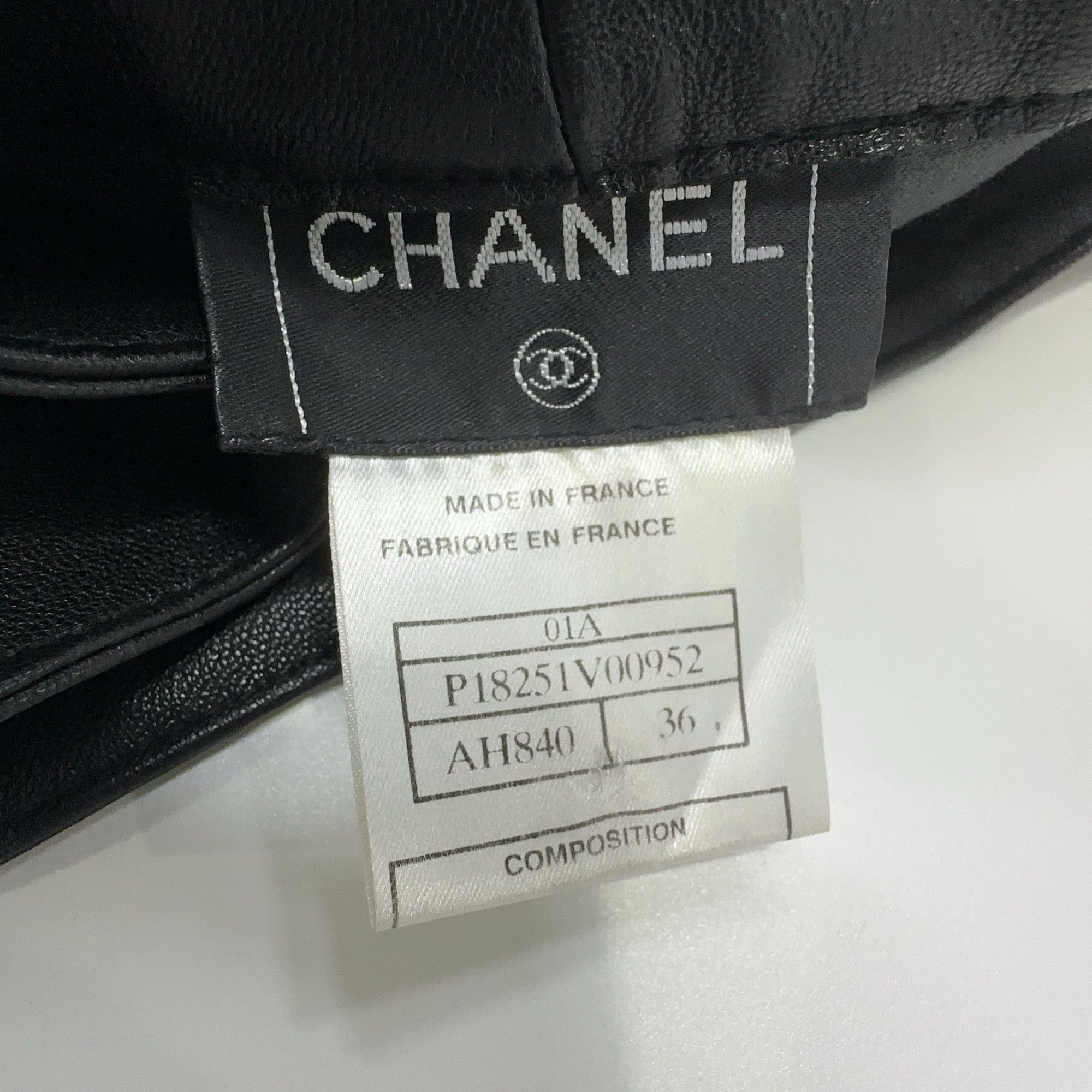 Chanel Chanel Leather Pants Size 36 Size 26" / US 2 / IT 38 - 4 Thumbnail