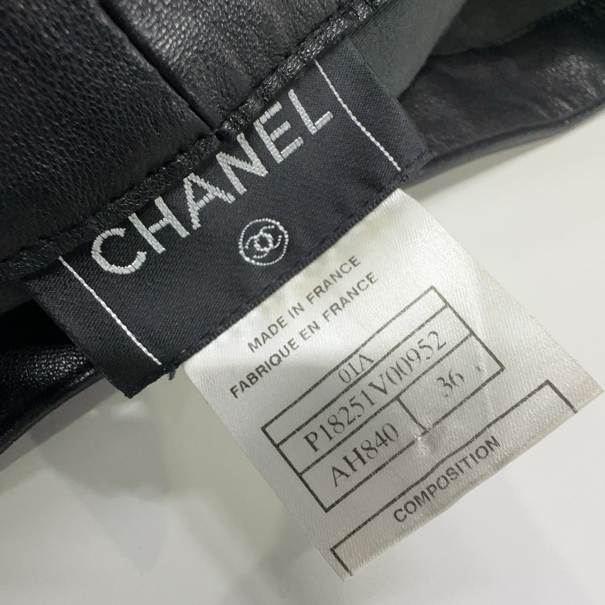 Chanel Chanel Leather Pants Size 36 Size 26" / US 2 / IT 38 - 3 Thumbnail