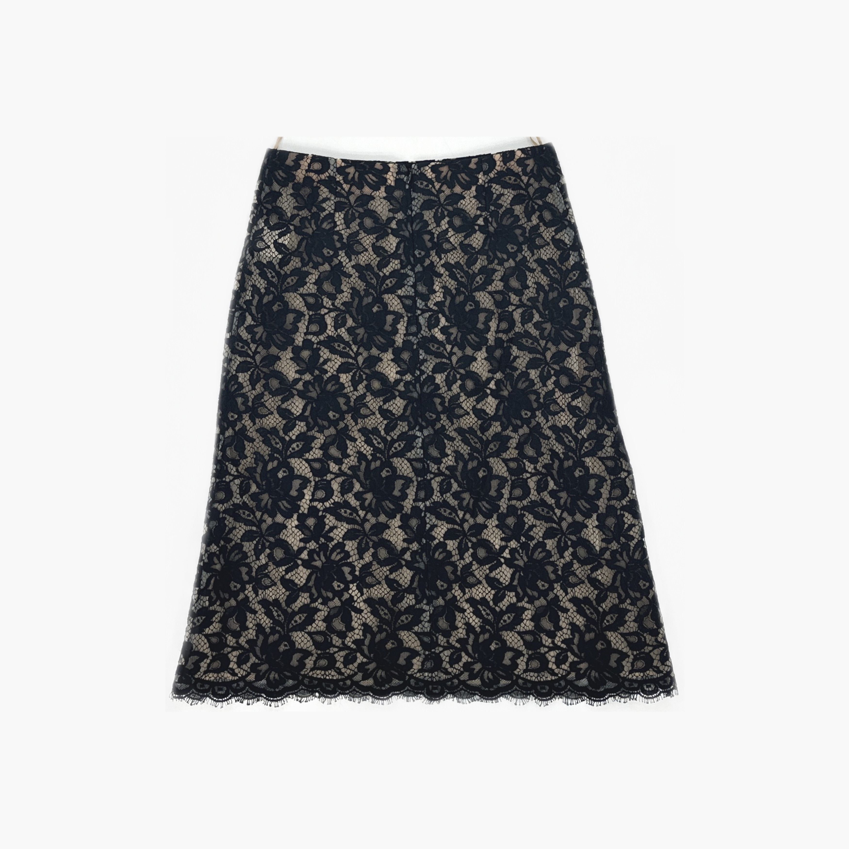 Chanel Chanel Black Lace Midi Skirt Size 36 Size 26" / US 2 / IT 38 - 2 Thumbnail