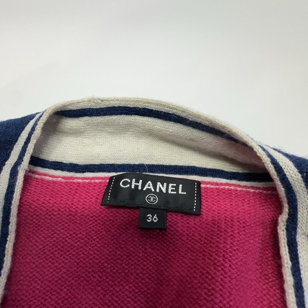 Chanel Chanel Contrast Trim V-Neck Cardigan Size 36 Size XS / US 0-2 / IT 36-38 - 3 Thumbnail