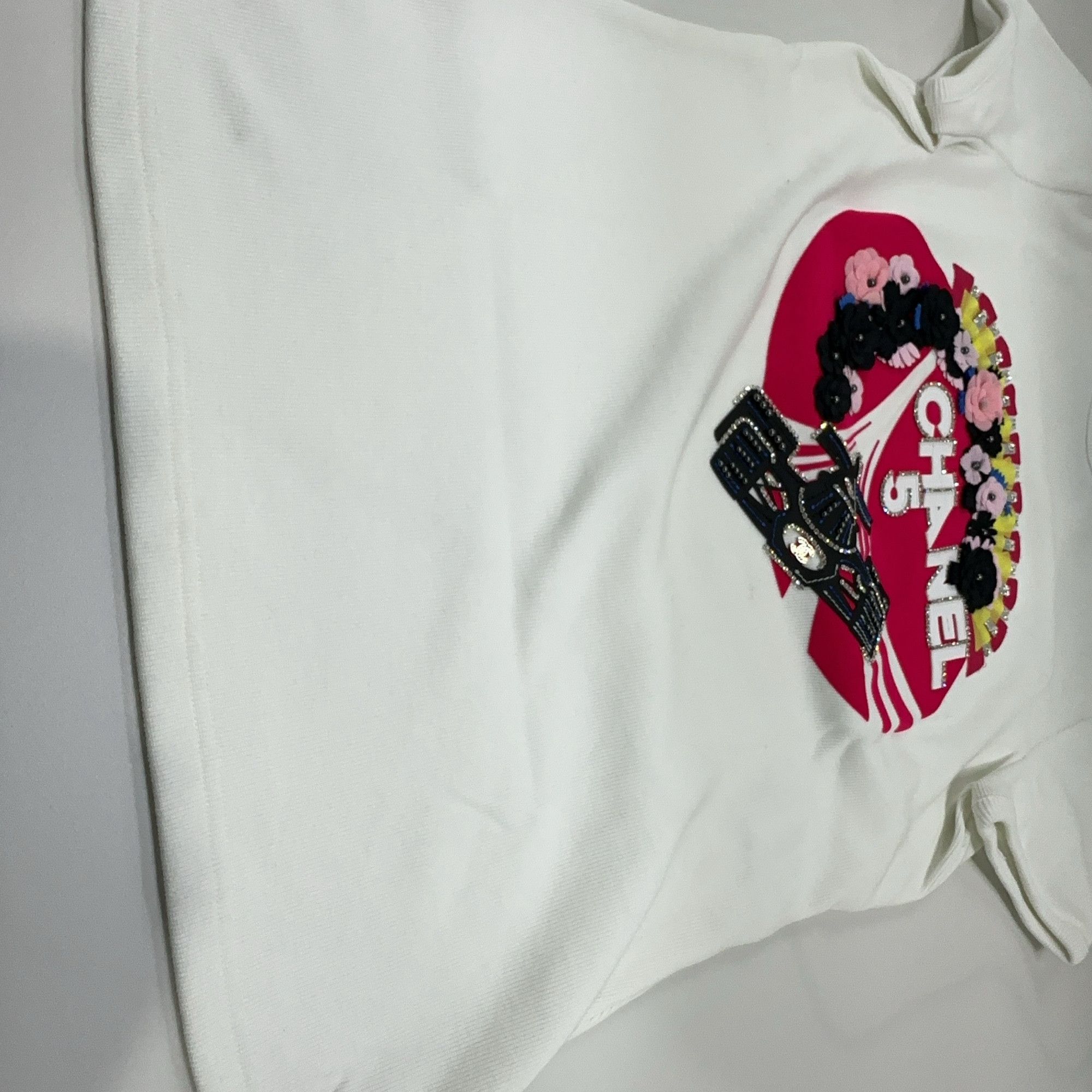 Chanel Chanel Floral Logo Short Sleeve T-Shirt Size 44 Size L / US 10 / IT 46 - 7 Thumbnail