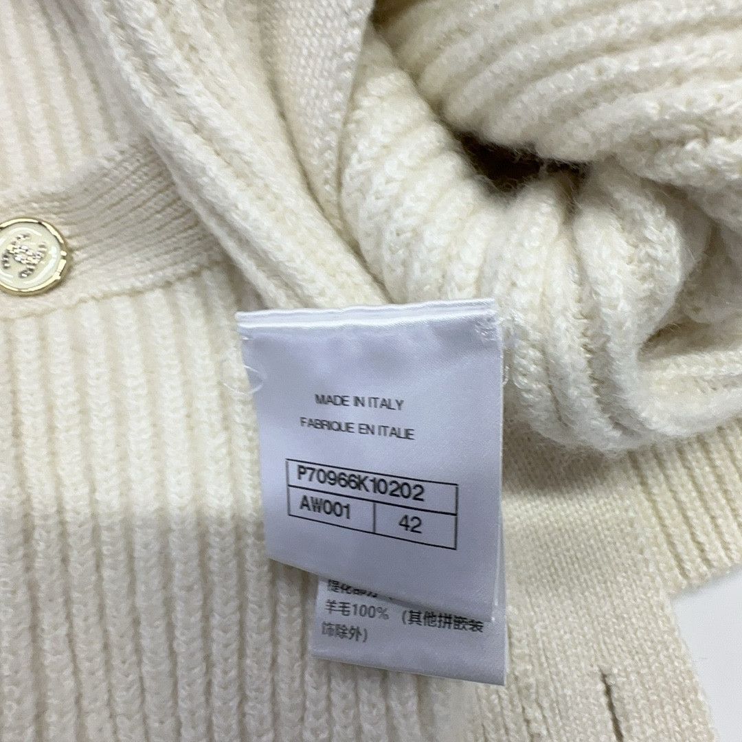 Chanel CHANEL Ribbed Cashmere Blend Cardigan Size 42 Size M / US 6-8 / IT 42-44 - 4 Thumbnail