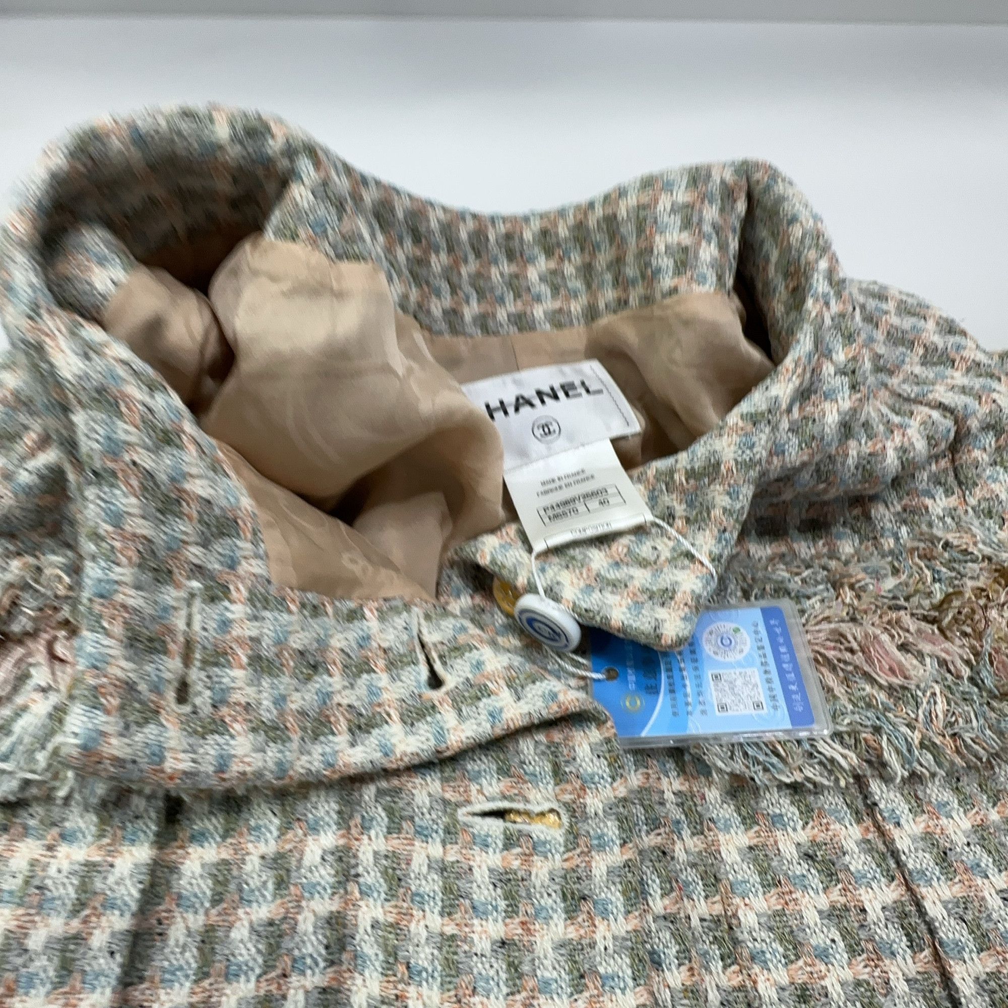 Chanel CHANEL Tweed Fringe Jacket FR 40 Size M / US 6-8 / IT 42-44 - 7 Thumbnail