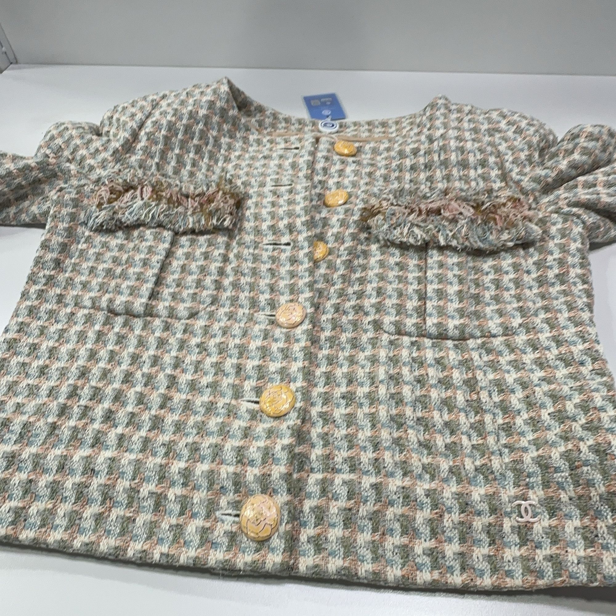 Chanel CHANEL Tweed Fringe Jacket FR 40 Size M / US 6-8 / IT 42-44 - 8 Thumbnail