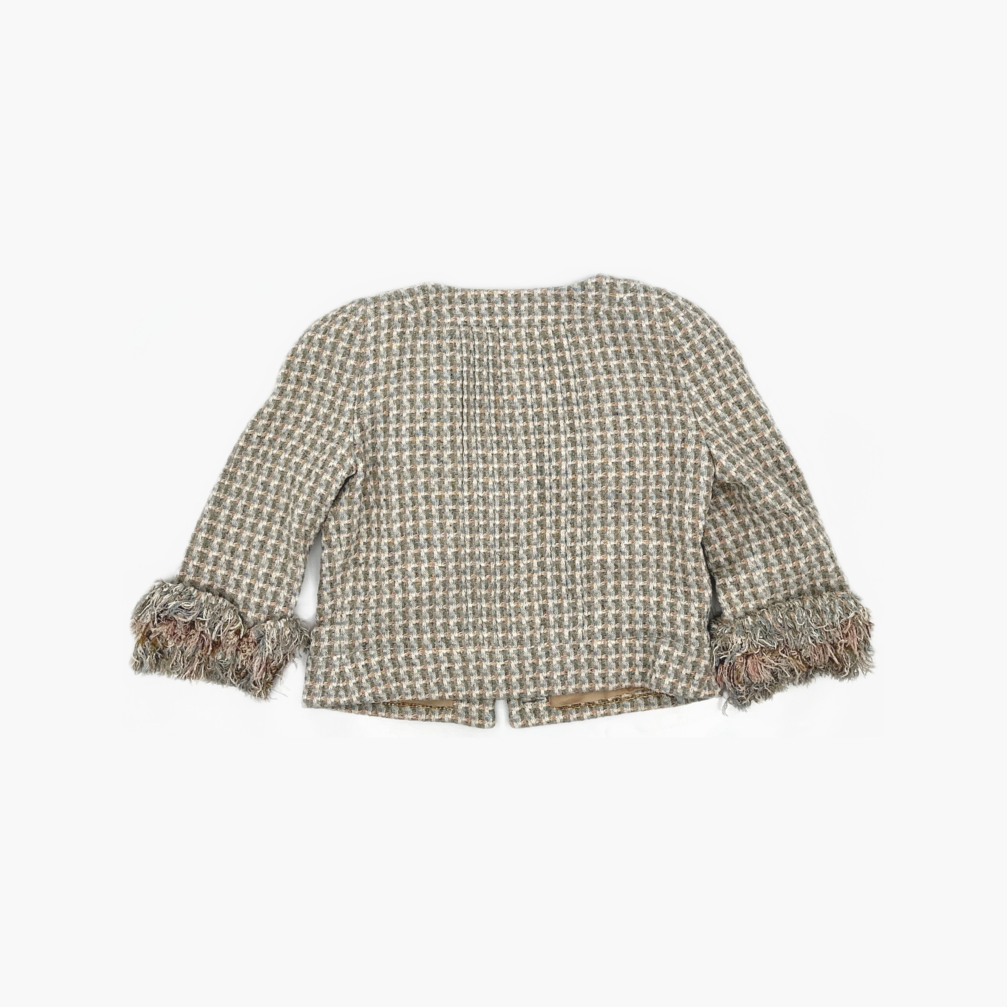 Chanel CHANEL Tweed Fringe Jacket FR 40 Size M / US 6-8 / IT 42-44 - 2 Thumbnail
