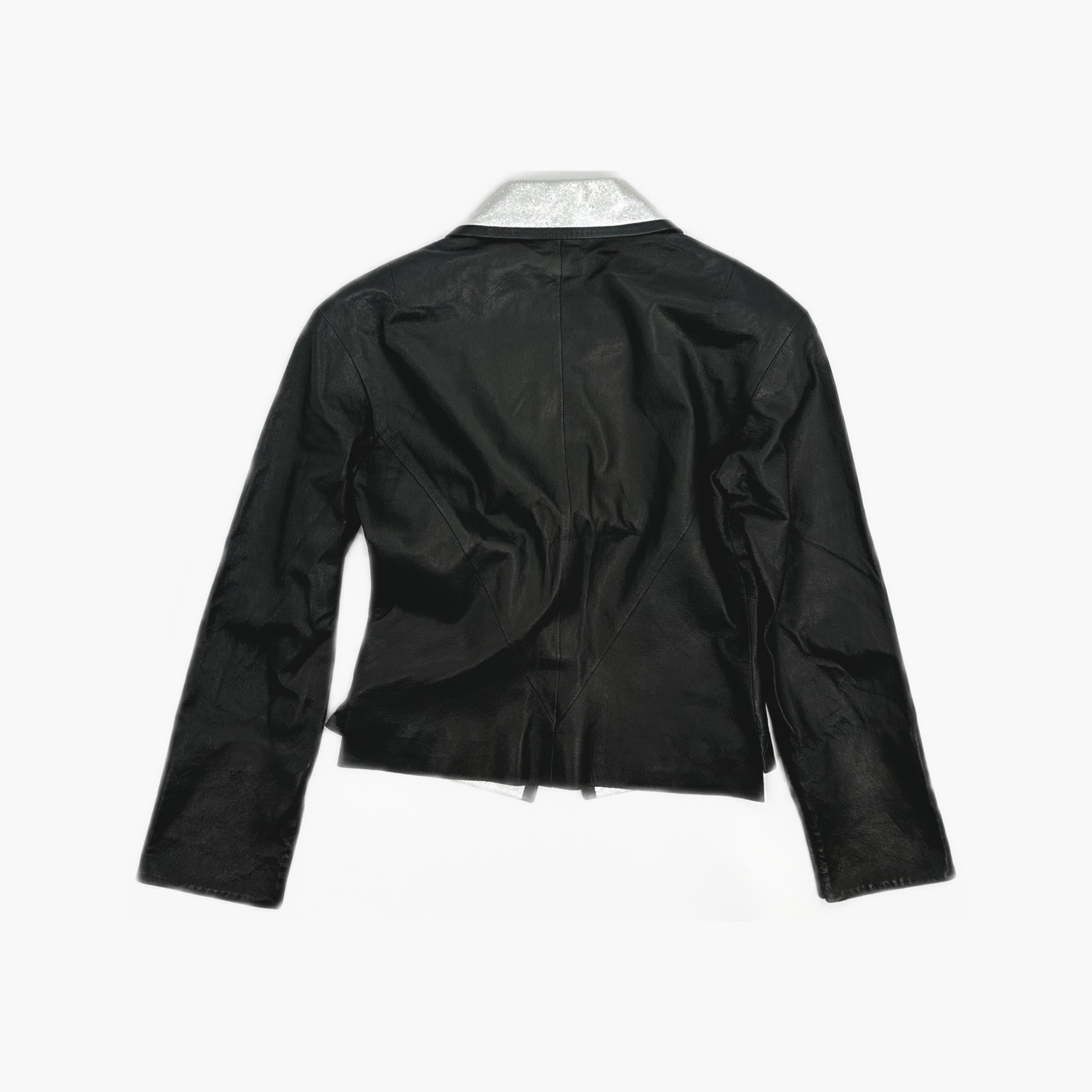 Chanel Chanel Silver Trim Leather Jacket Size 34 Size XS / US 0-2 / IT 36-38 - 2 Thumbnail