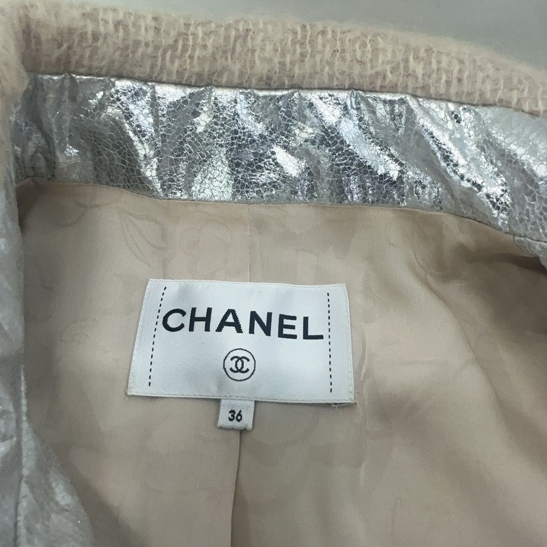 Chanel CHANEL Pink Wool Knit Jacket Size 36 Size XS / US 0-2 / IT 36-38 - 4 Thumbnail